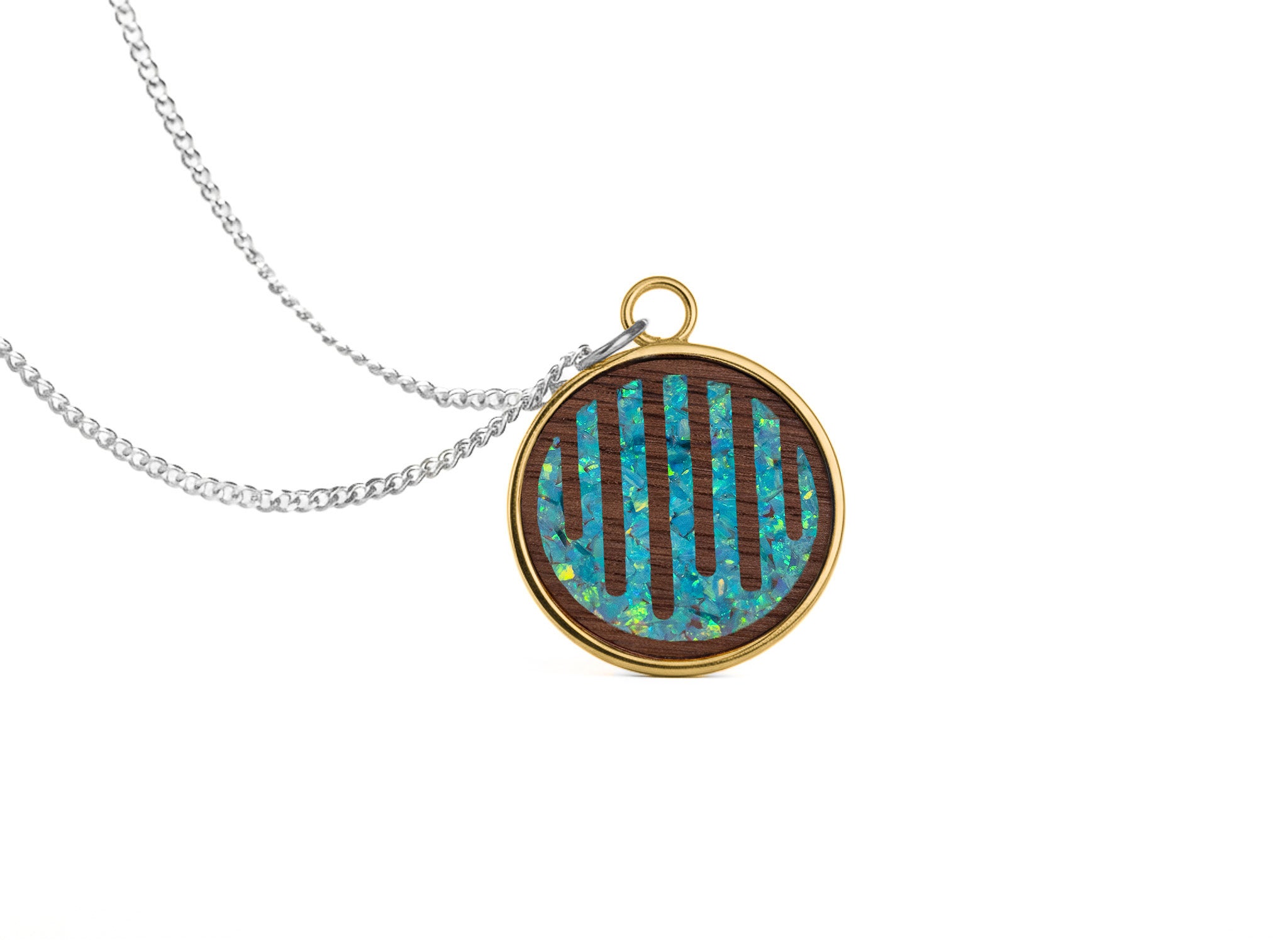 Raindrop Pendant Walnut