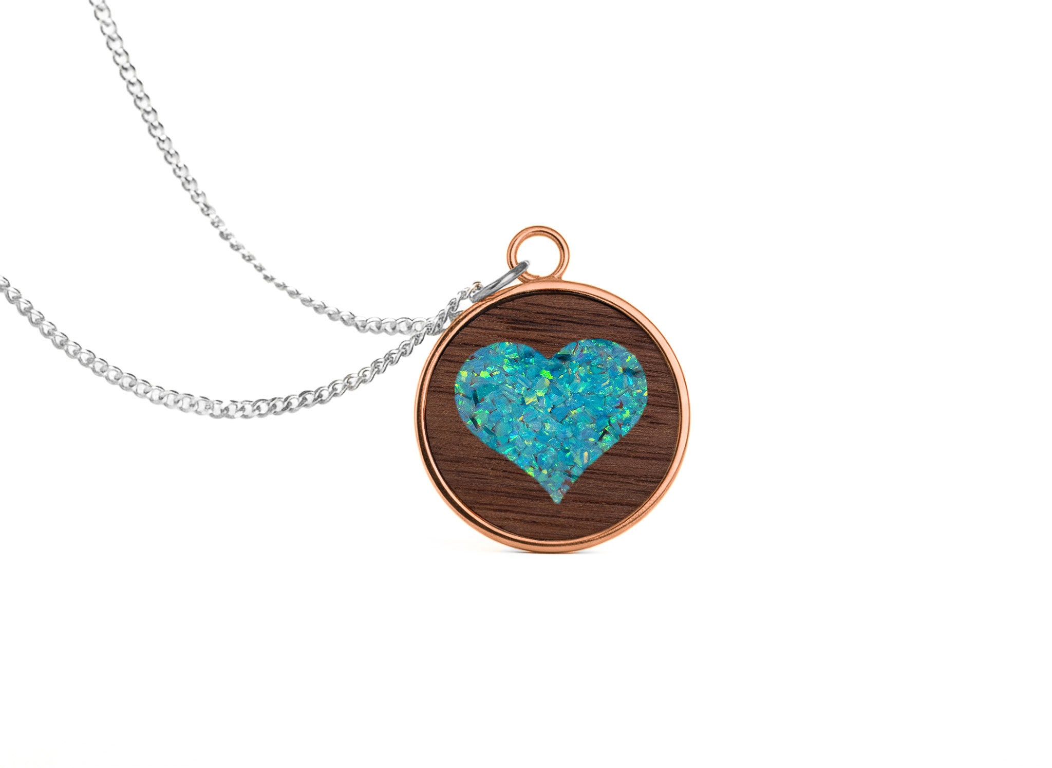 Heart Pendant Walnut