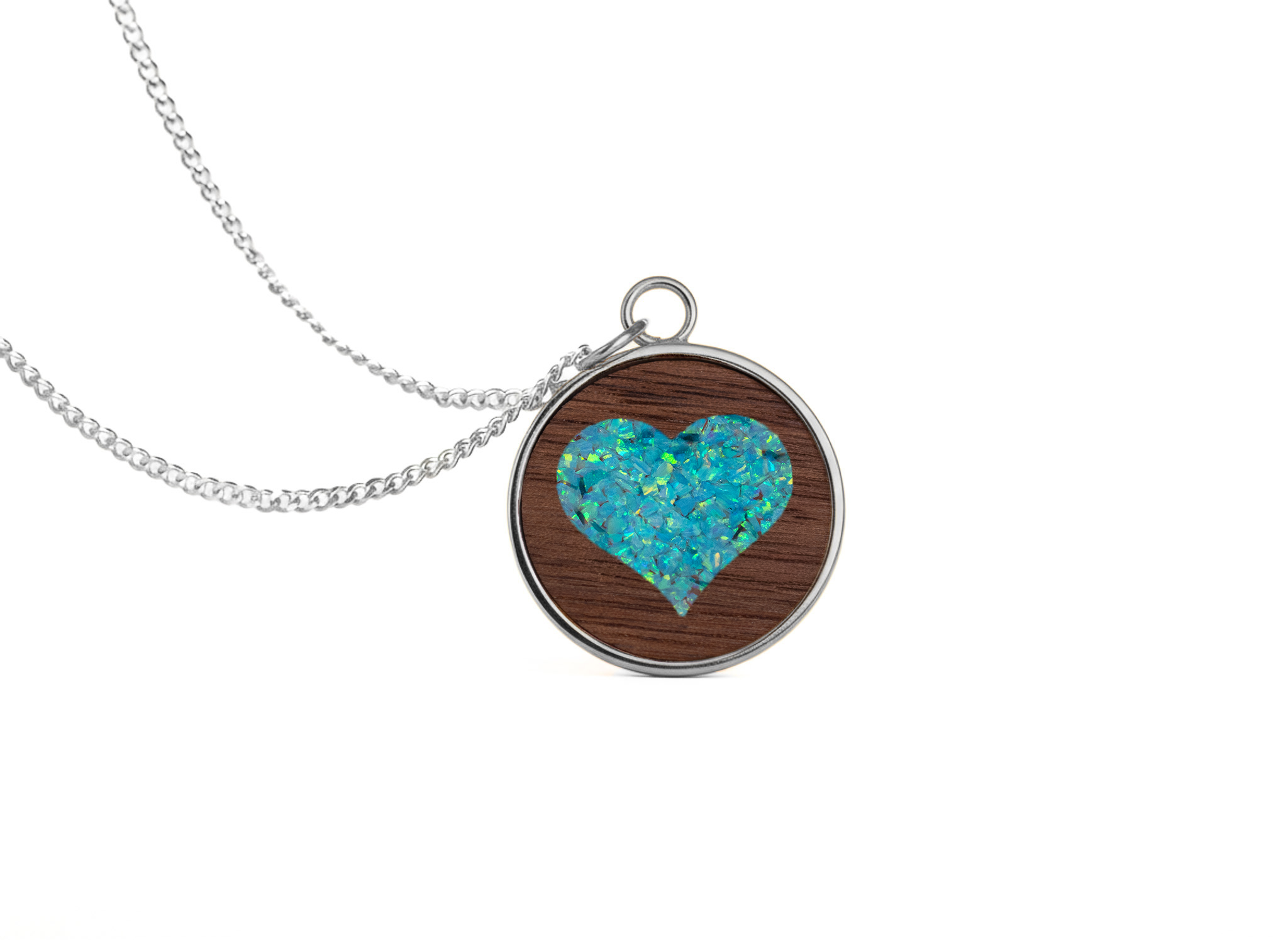Heart Pendant Walnut