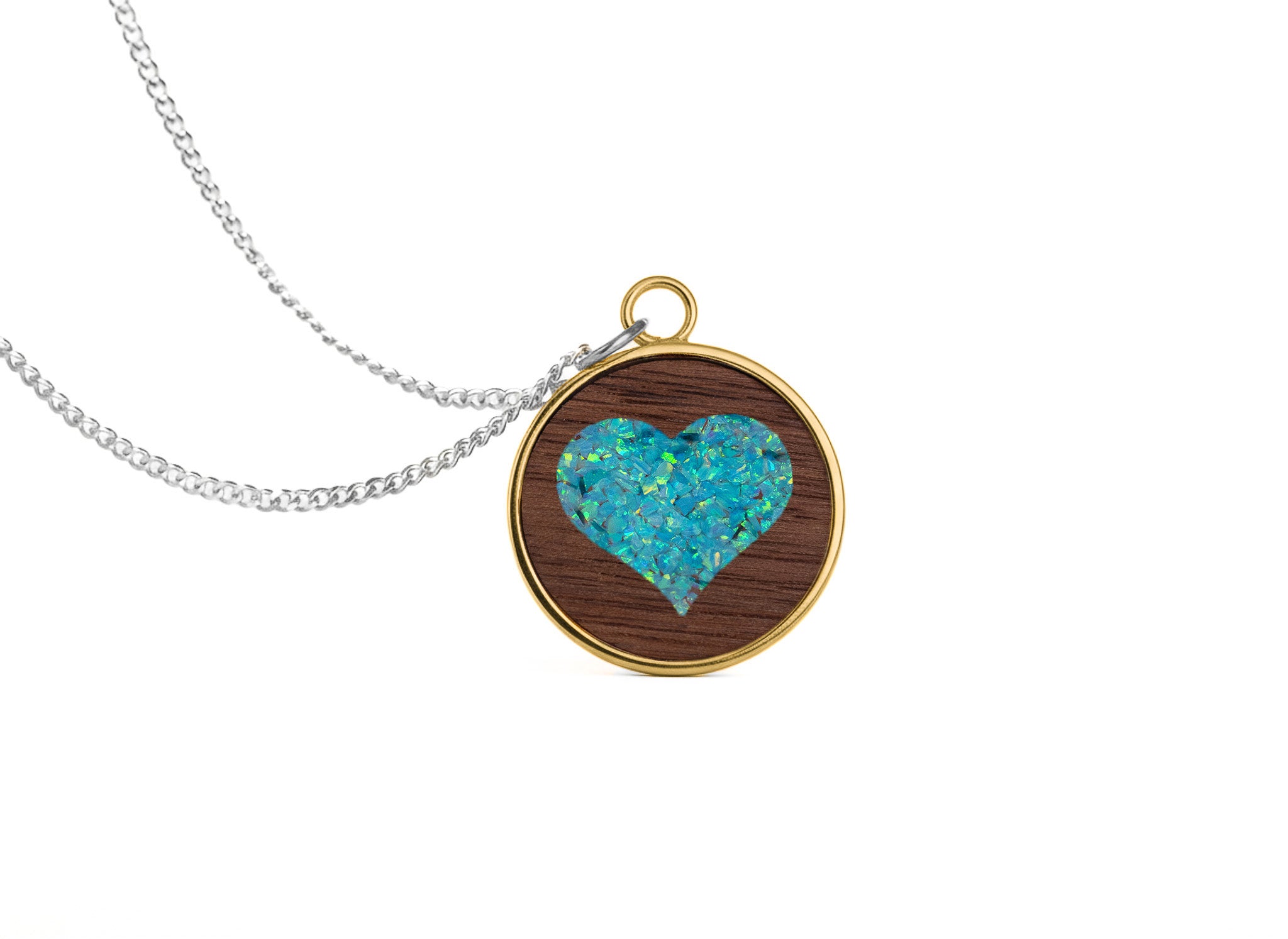 Heart Pendant Walnut