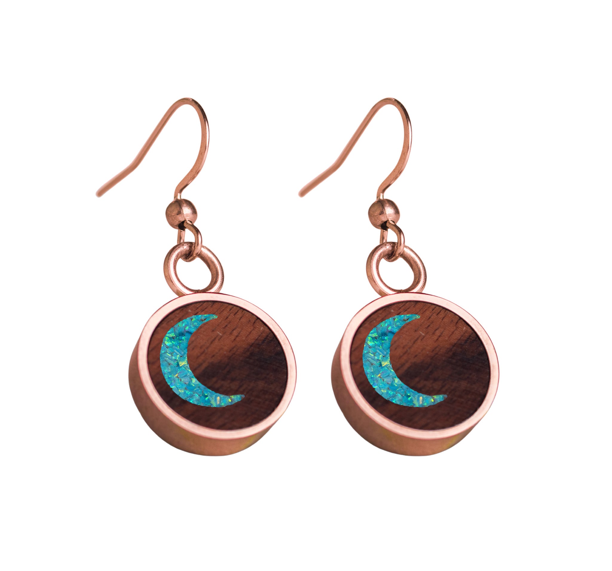 Moon Earrings Rosewood
