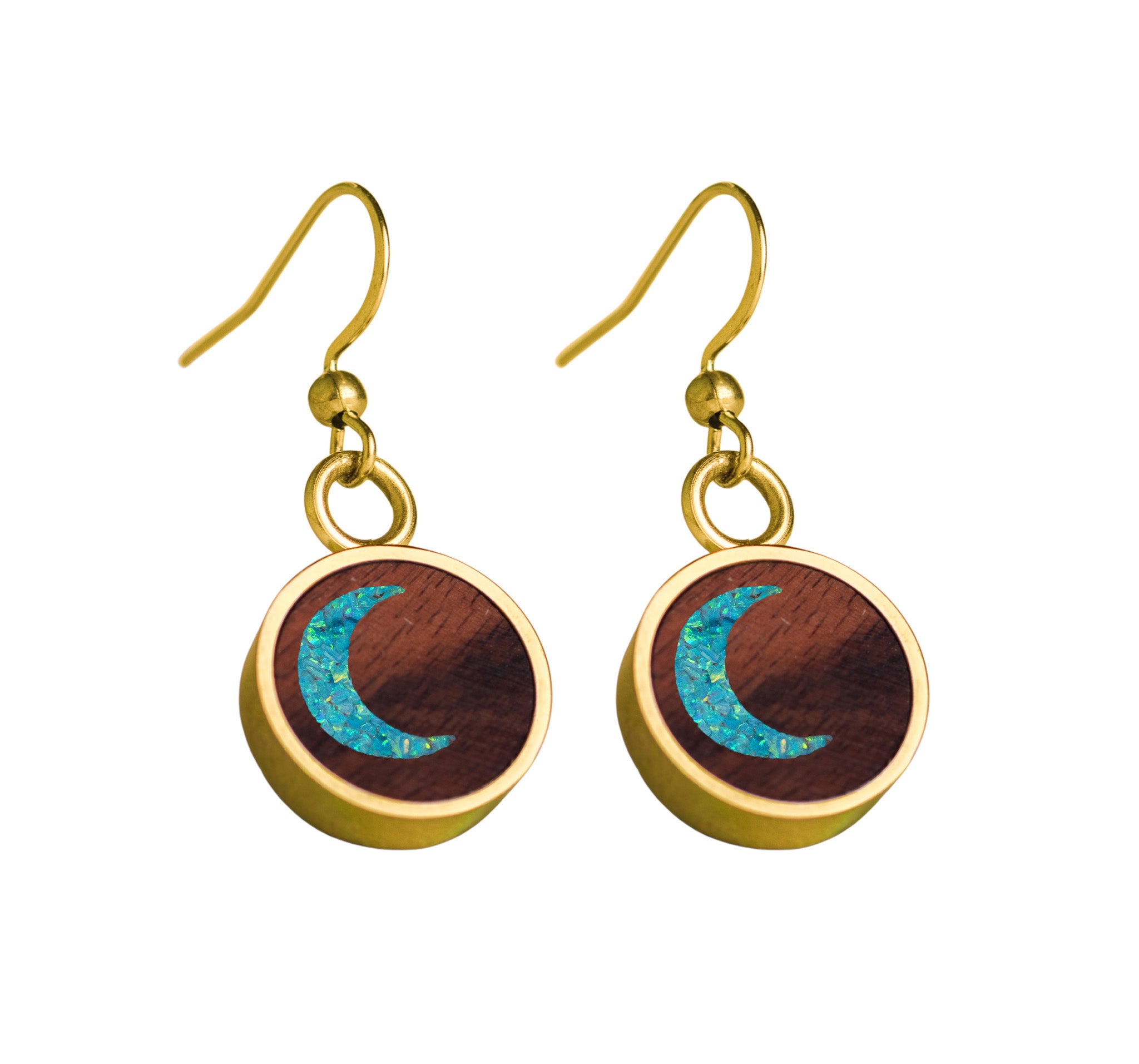 Moon Earrings Rosewood