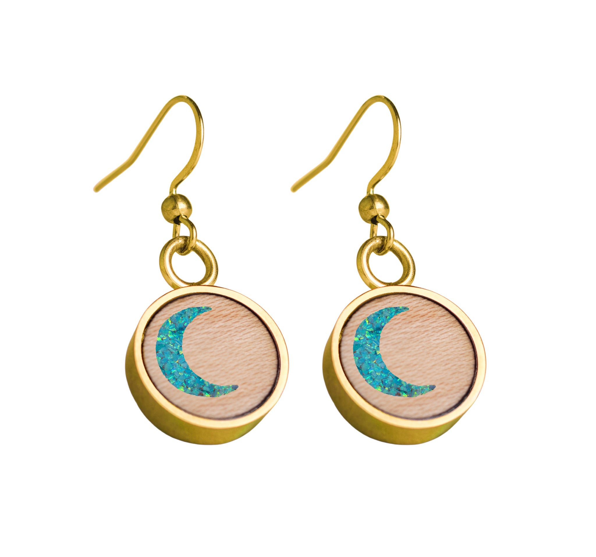 Moon Earrings Maple