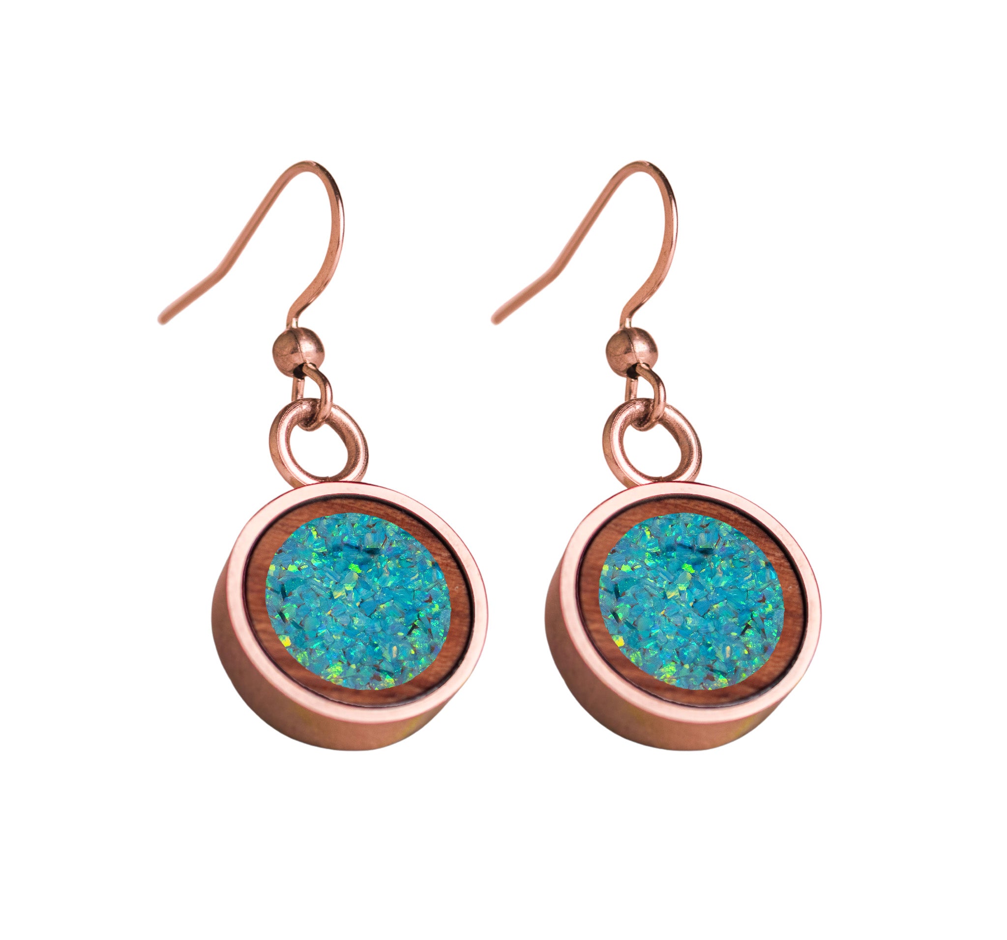 Circle Earrings Bubinga