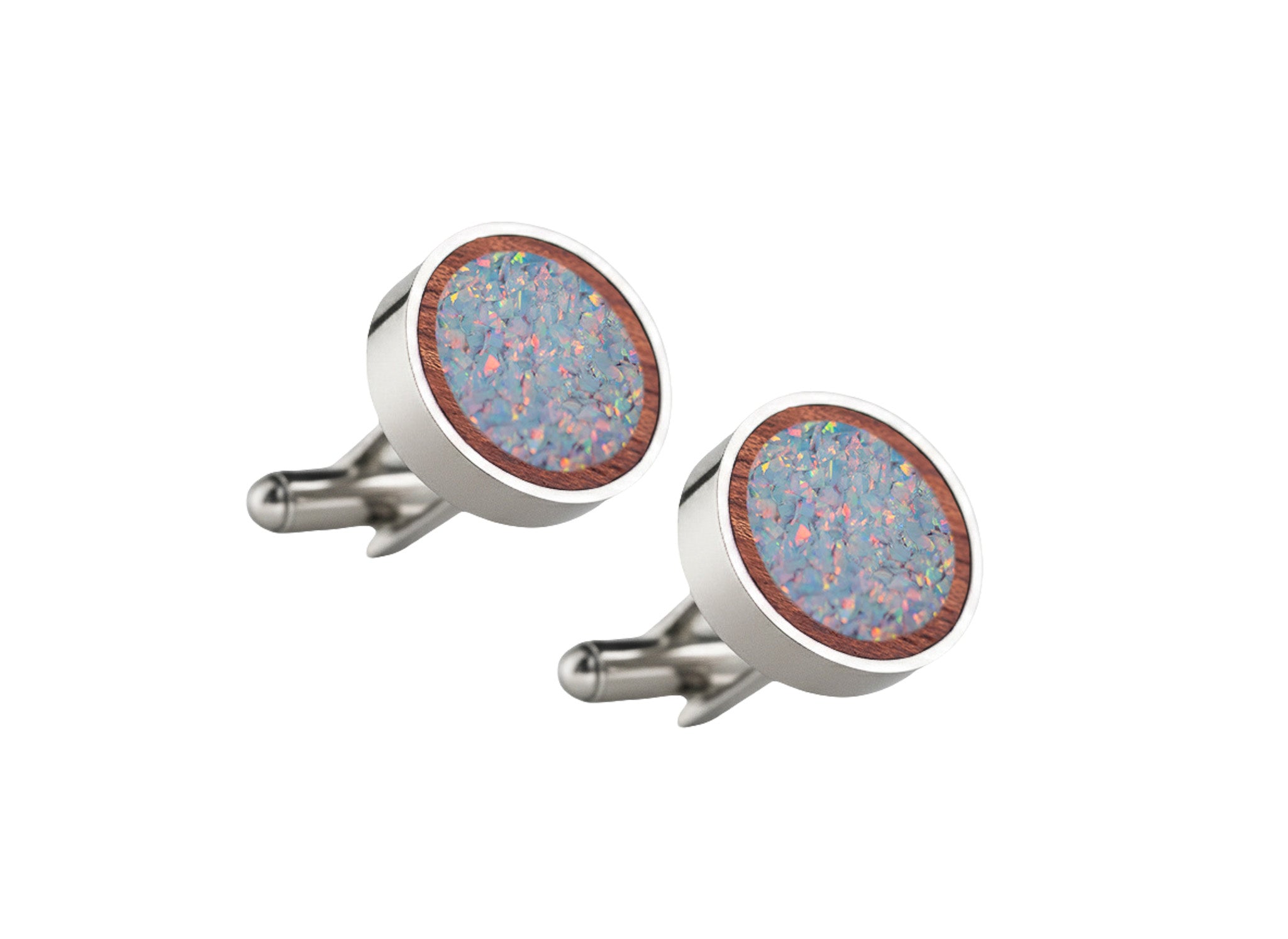 Circle Cufflinks Bubinga