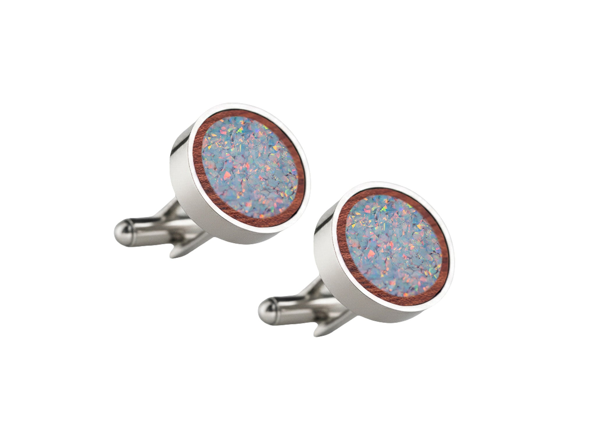 Circle Cufflinks Rosewood