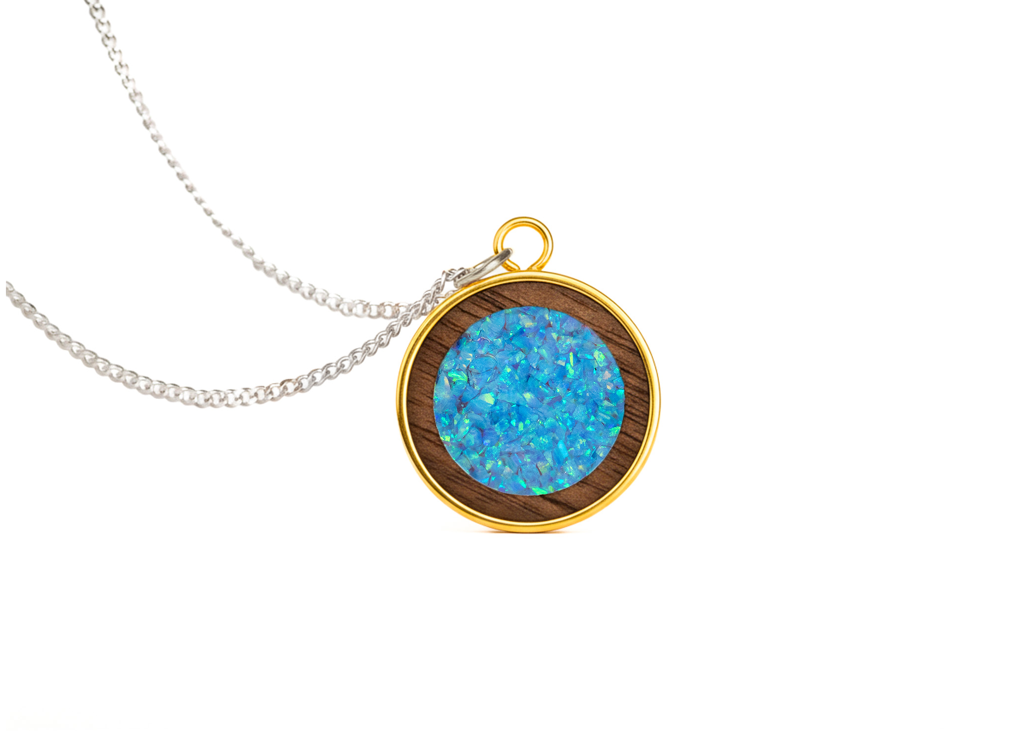Circle Pendant Walnut
