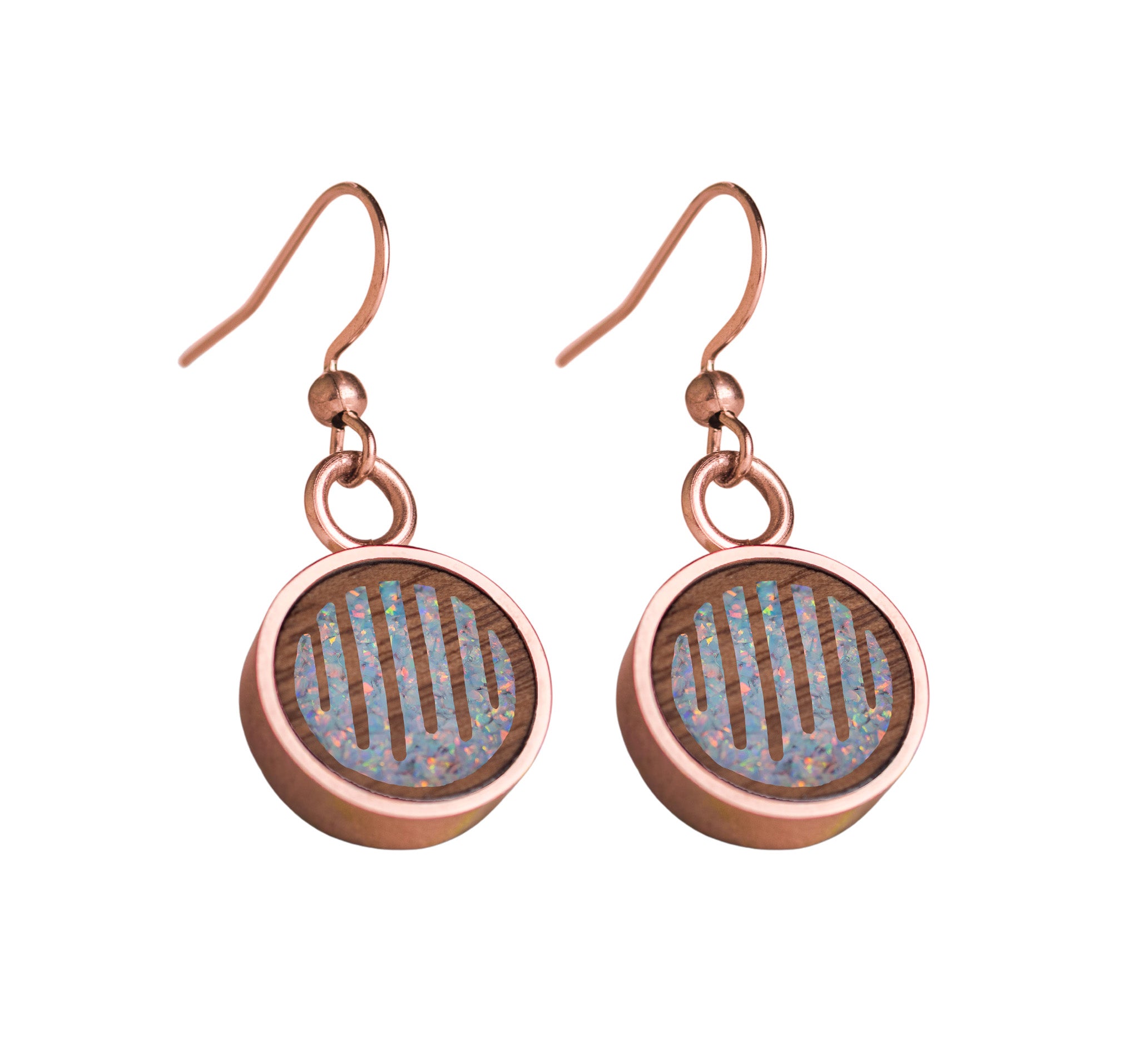 Raindrops Earrings Walnut