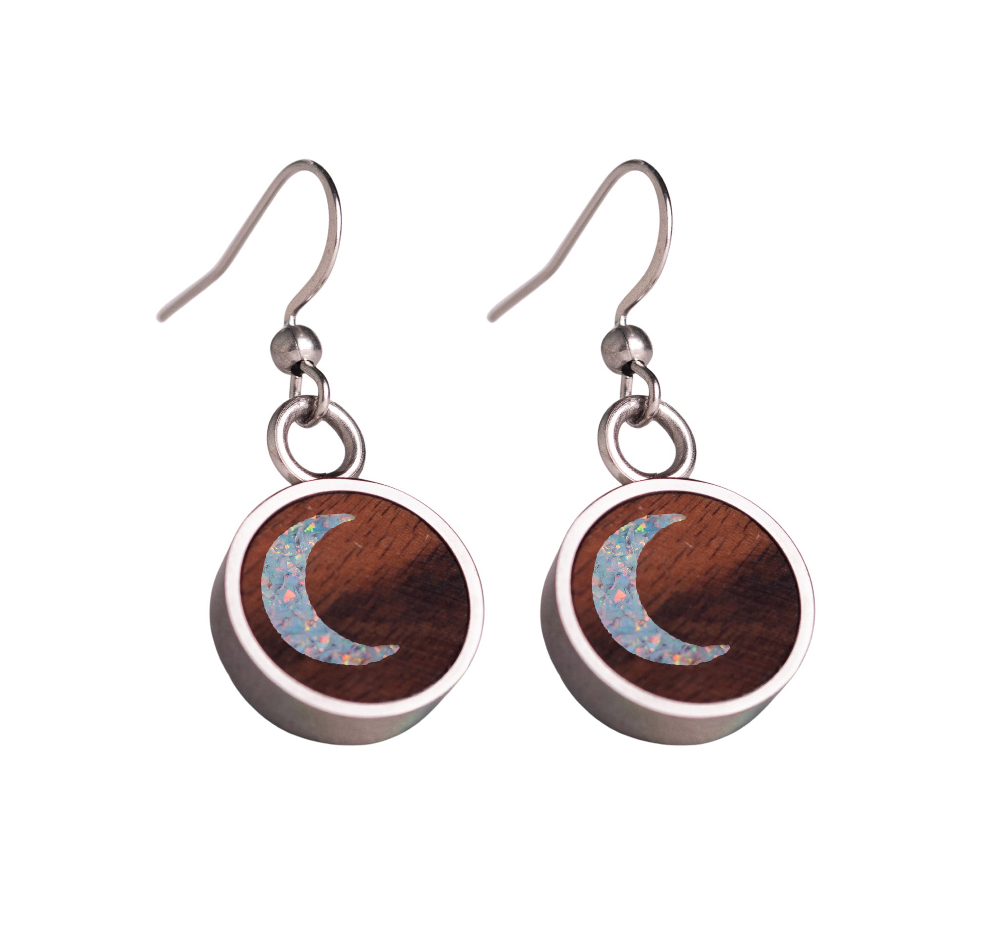 Moon Earrings Rosewood