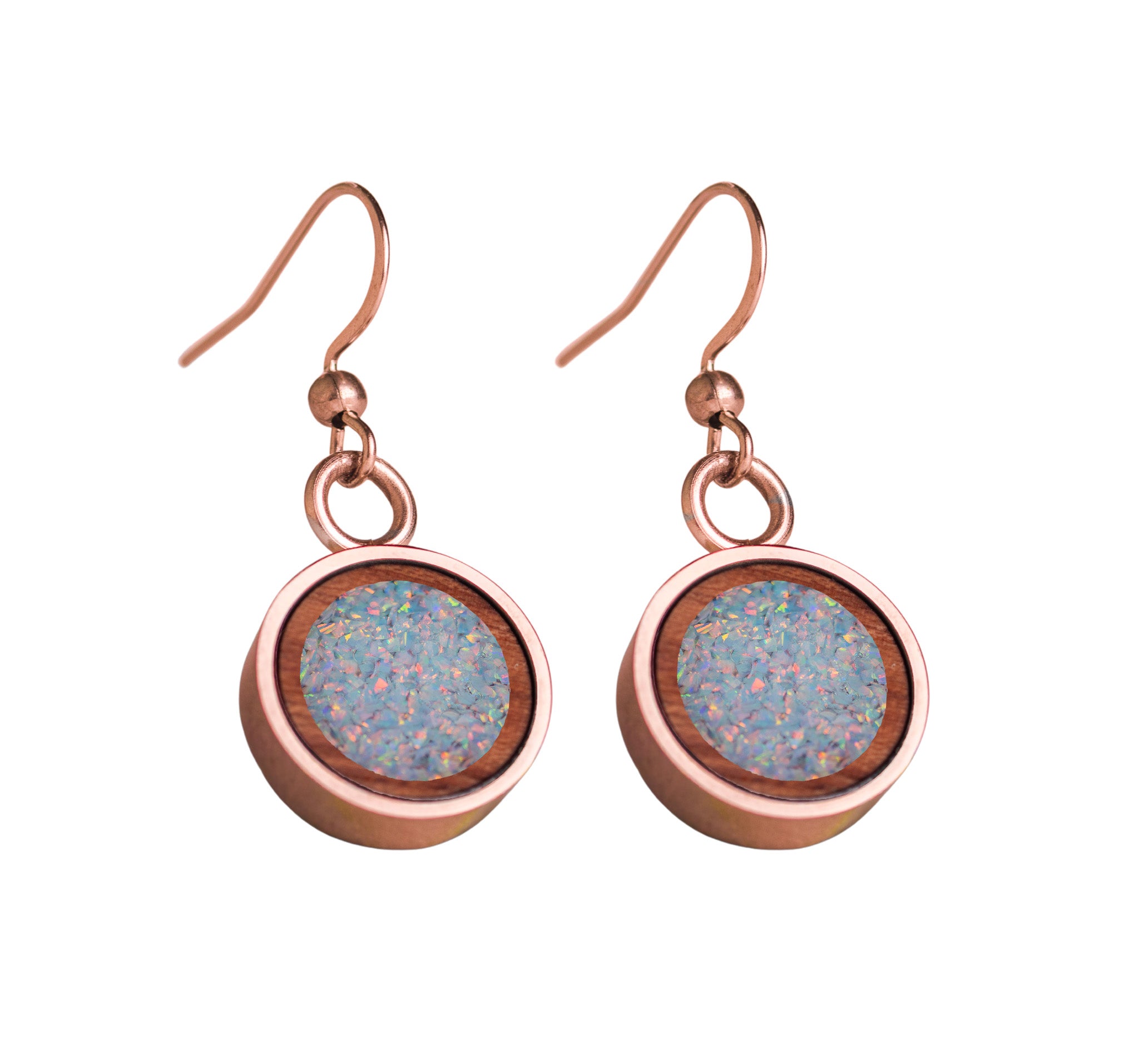 Circle Earrings Bubinga