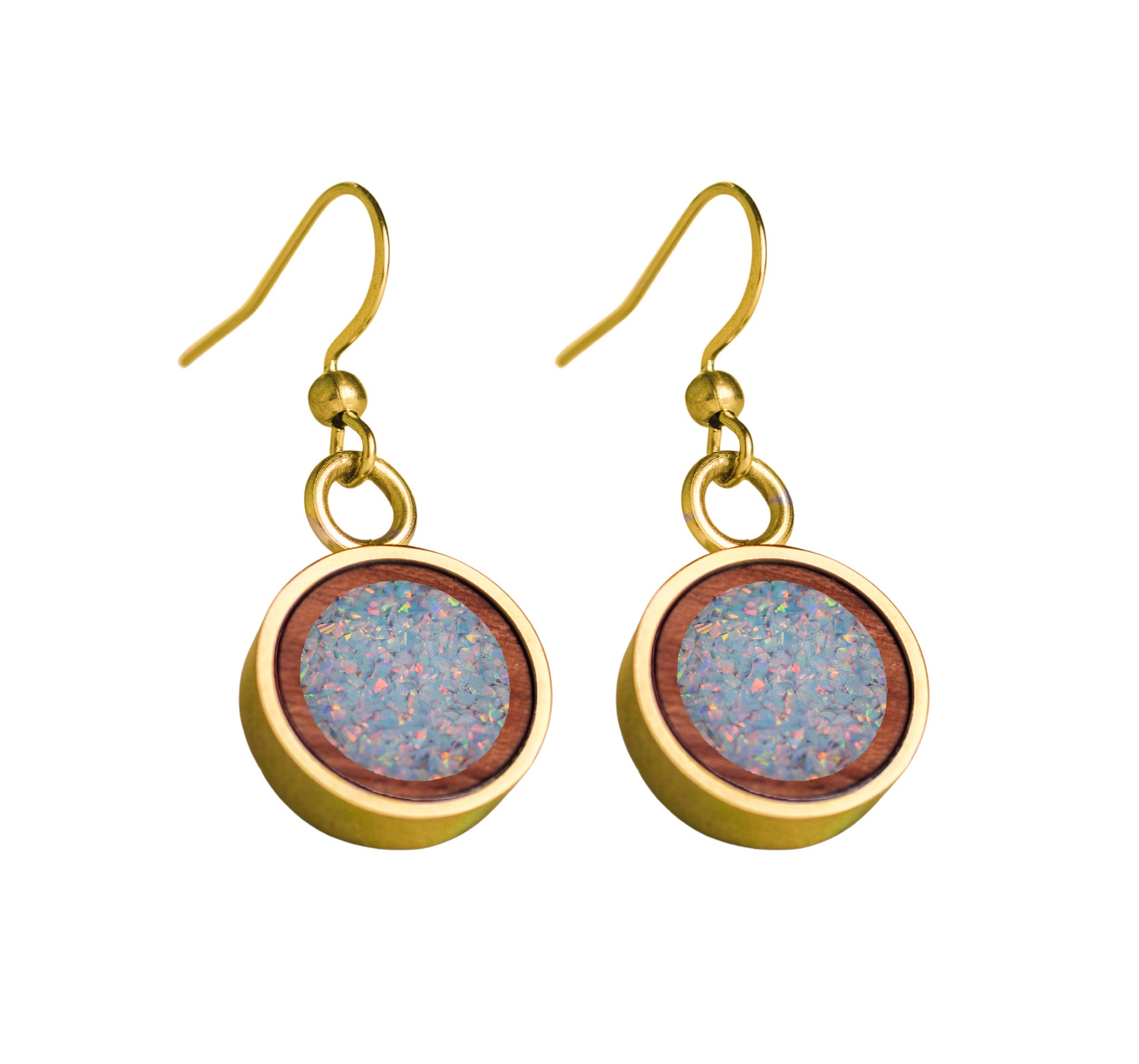 Circle Earrings Bubinga