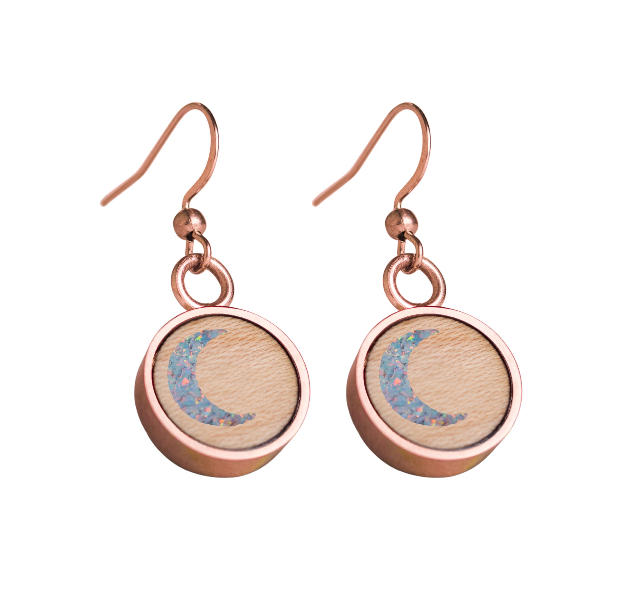 Moon Earrings Maple