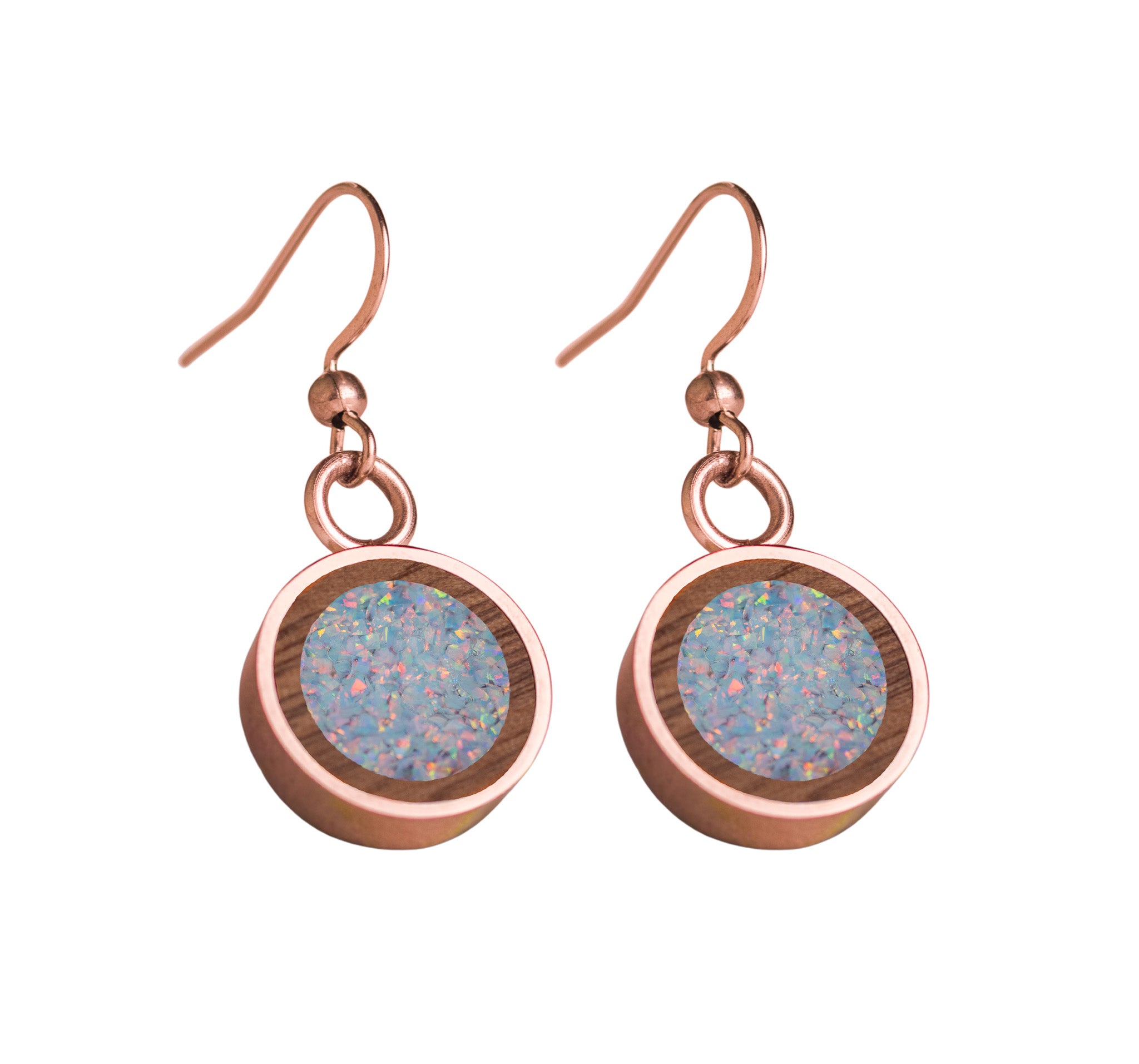 Circle Earrings Walnut