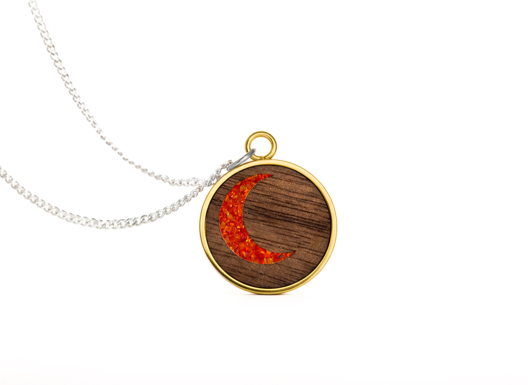 Moon Pendant Walnut