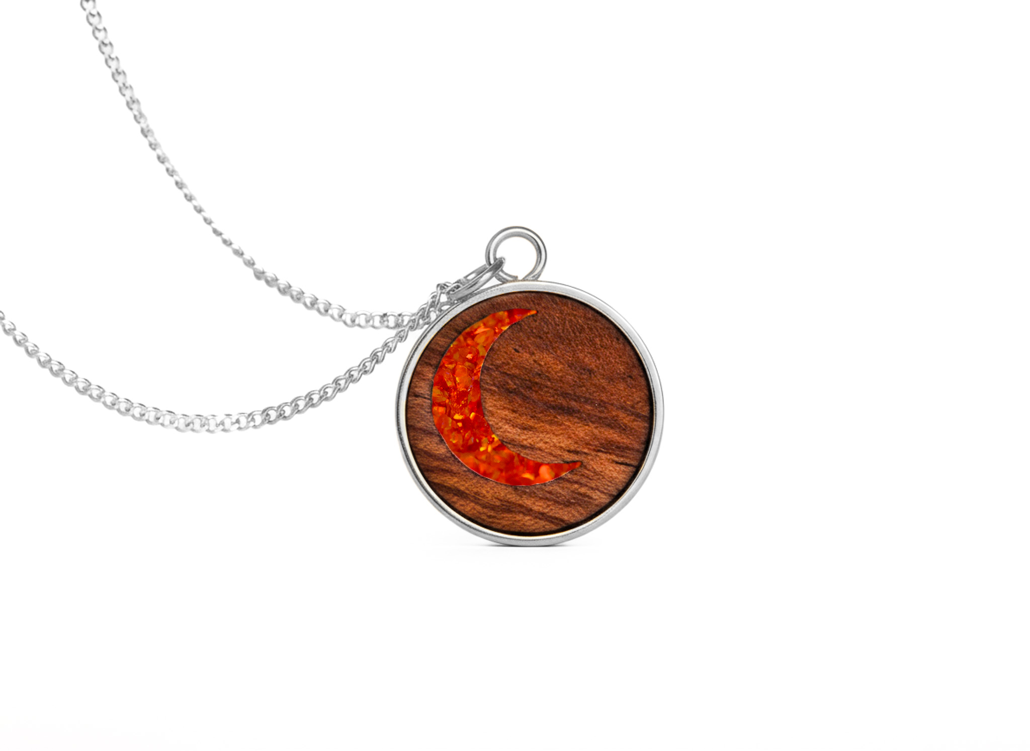 Moon Pendant Rosewood
