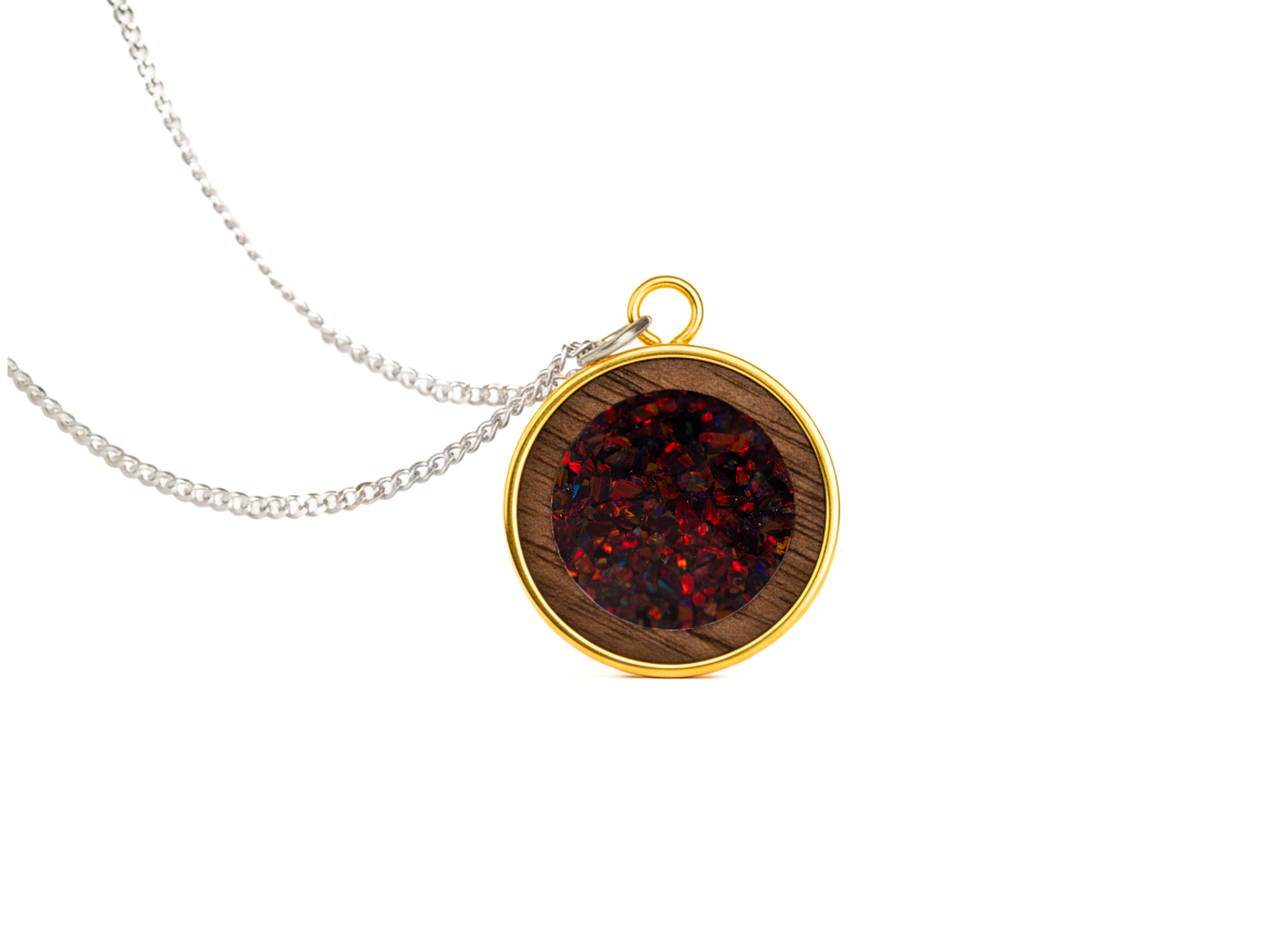 Circle Pendant Walnut