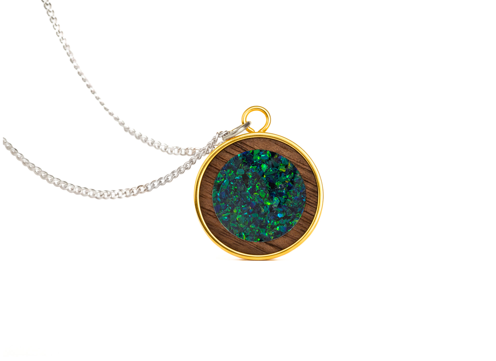 Circle Pendant Walnut