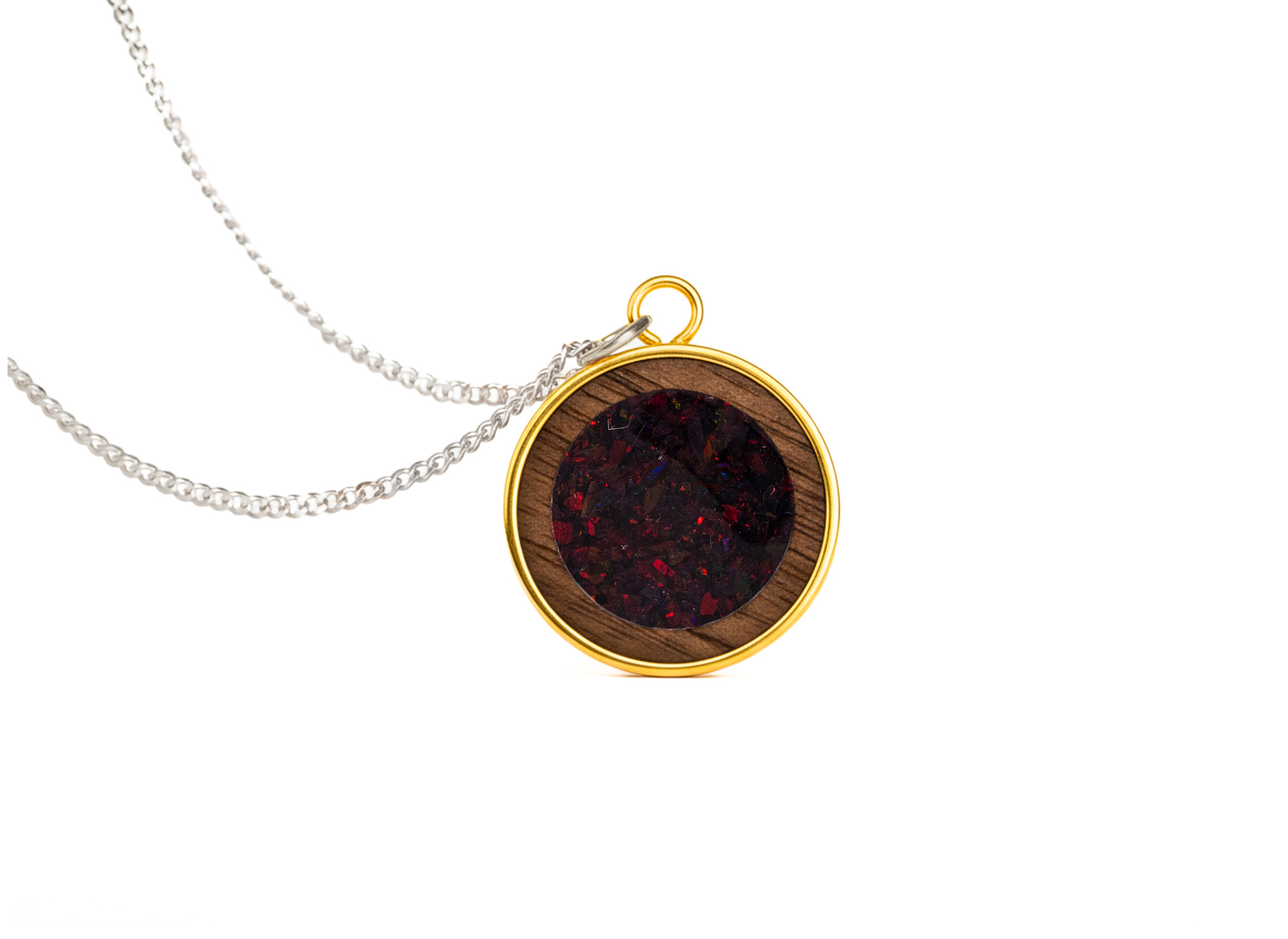 Circle Pendant Walnut