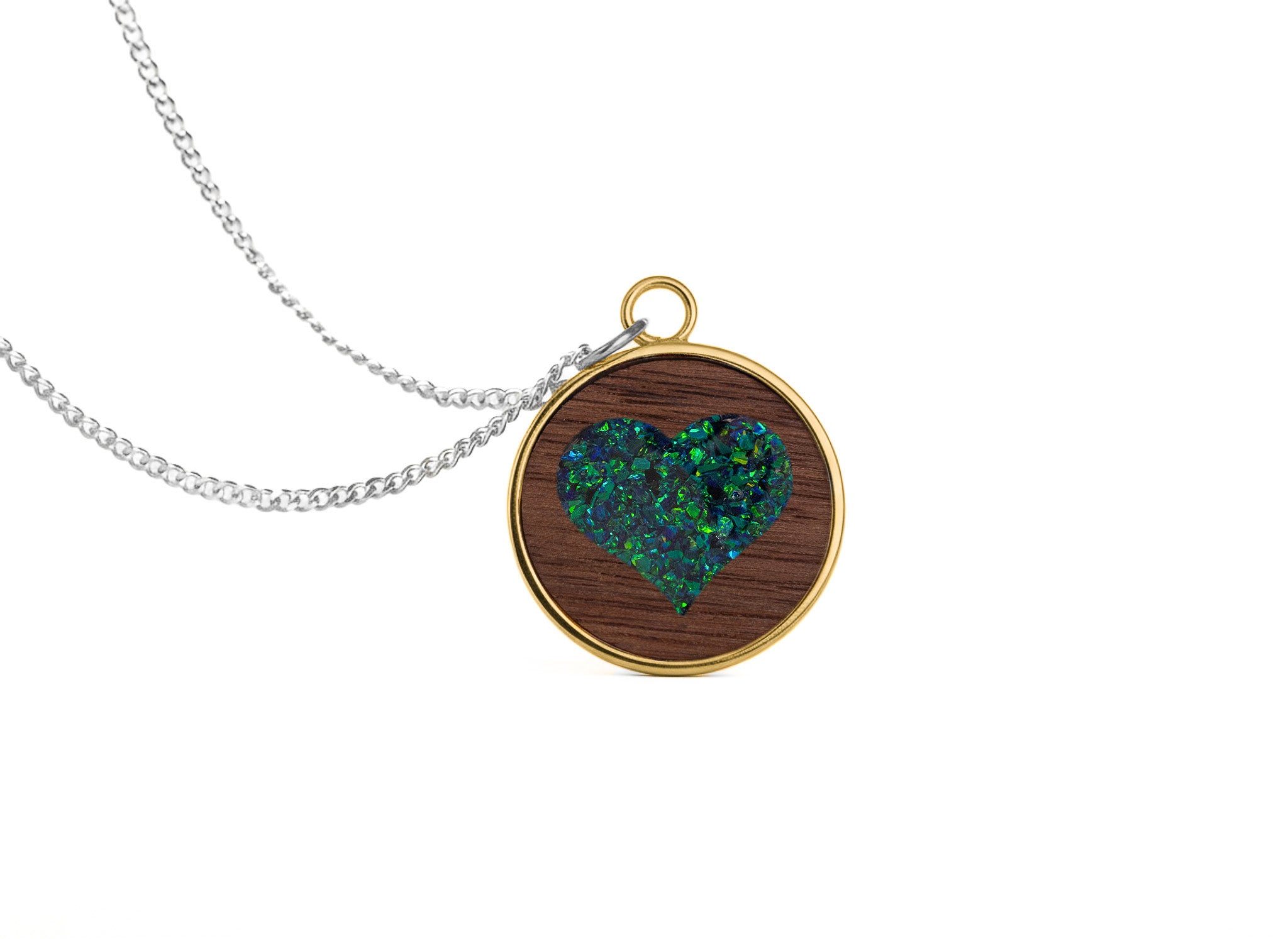 Heart Pendant Walnut