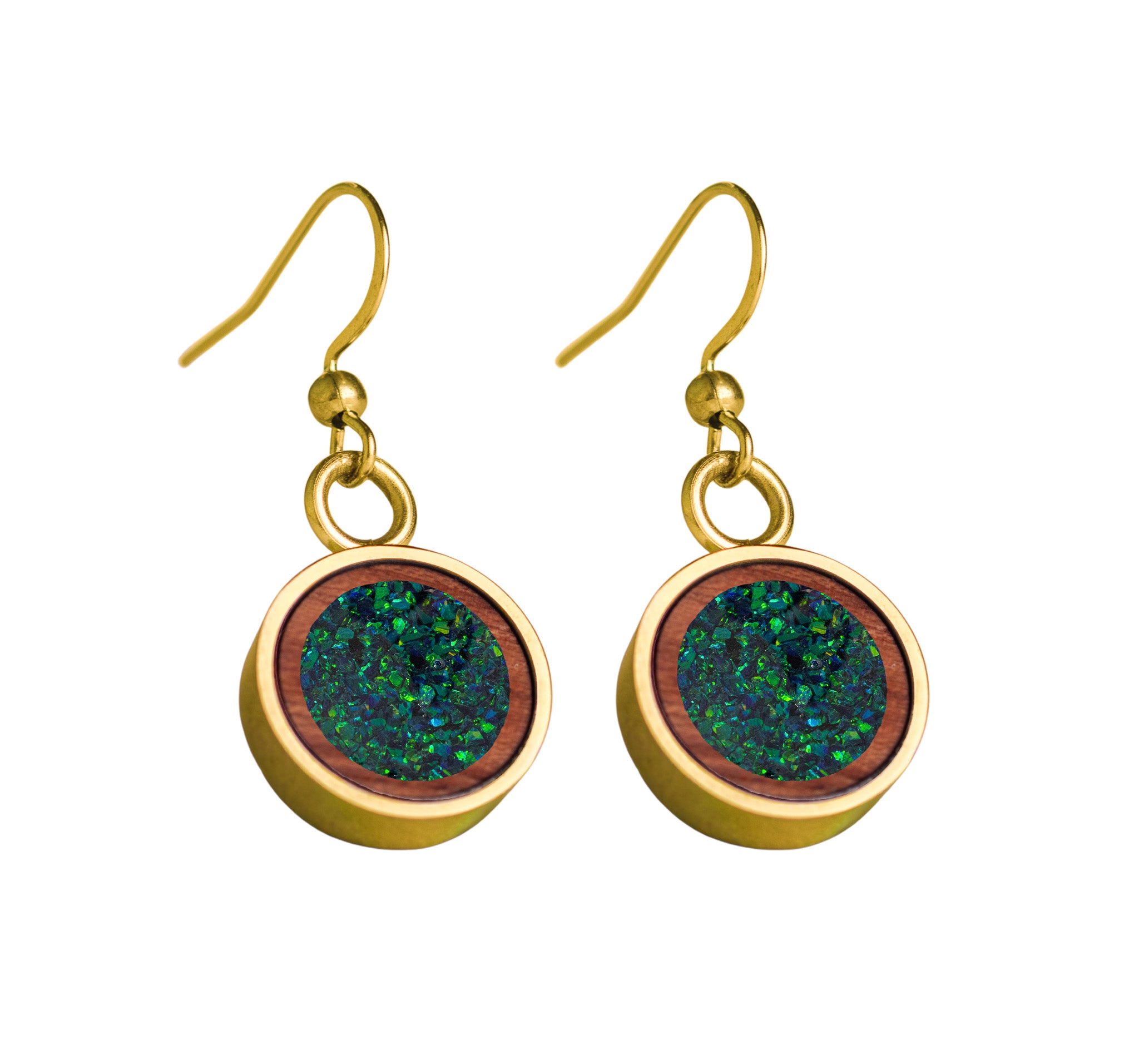 Circle Earrings Bubinga