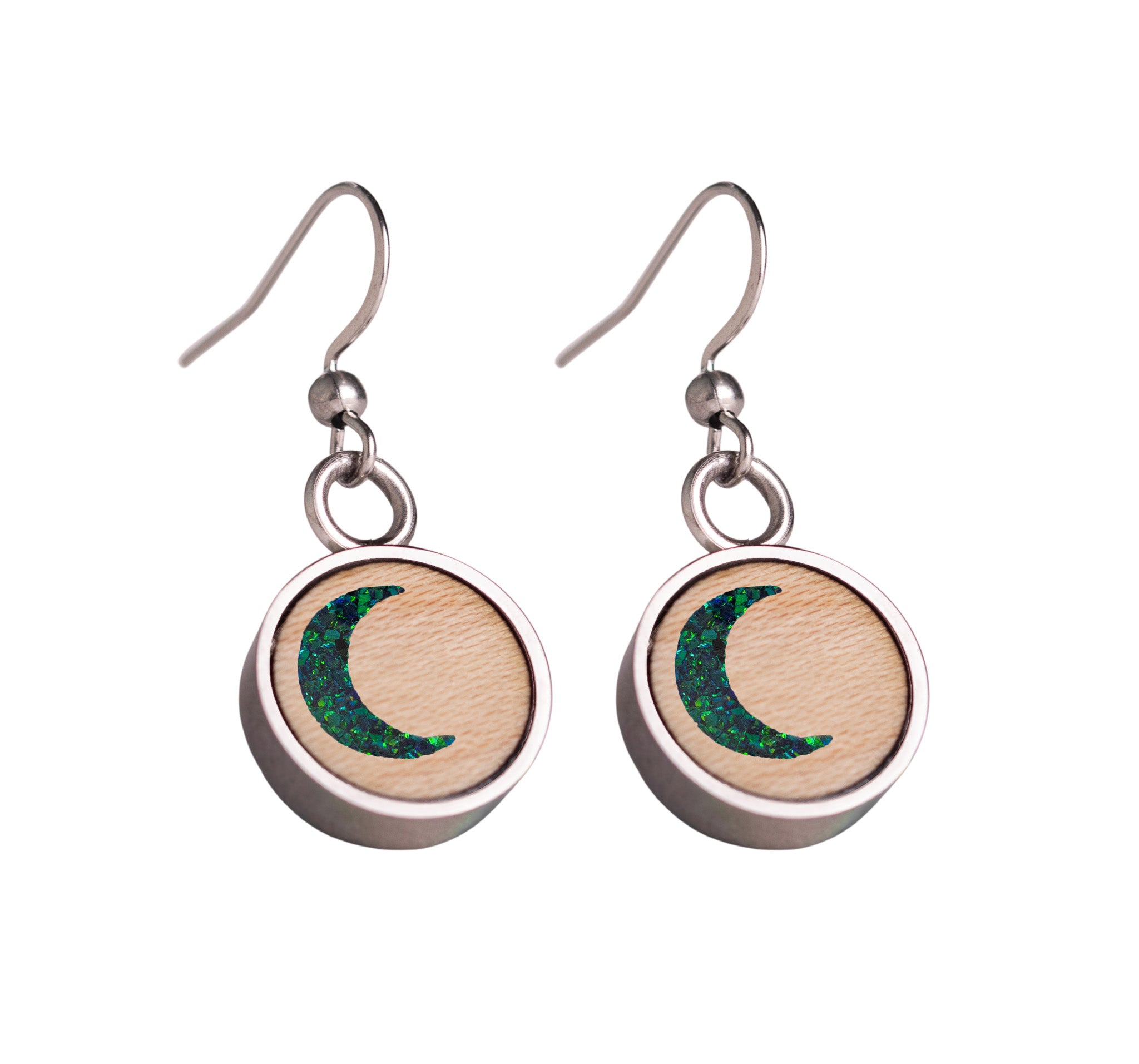 Moon Earrings Maple