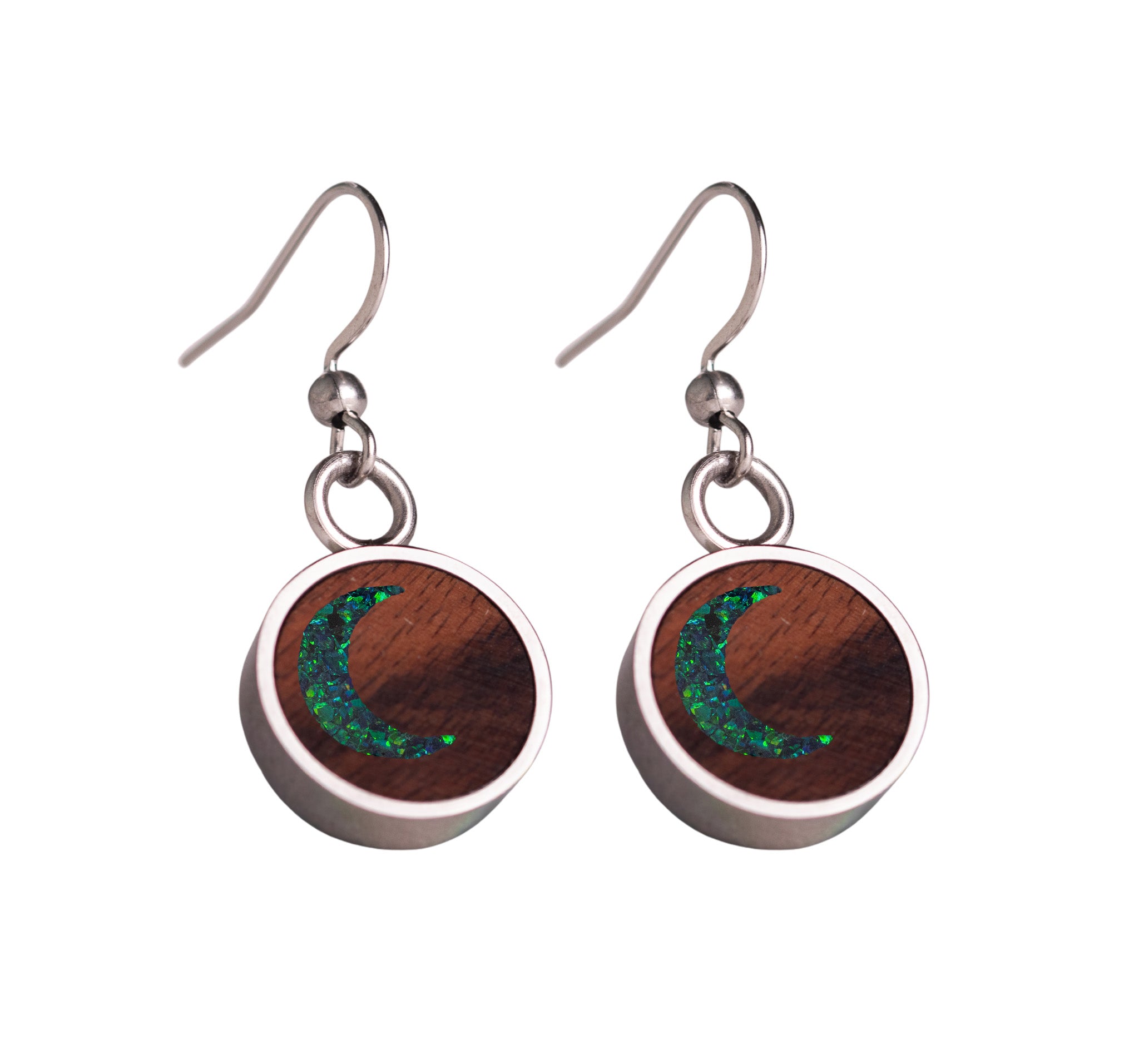 Moon Earrings Rosewood