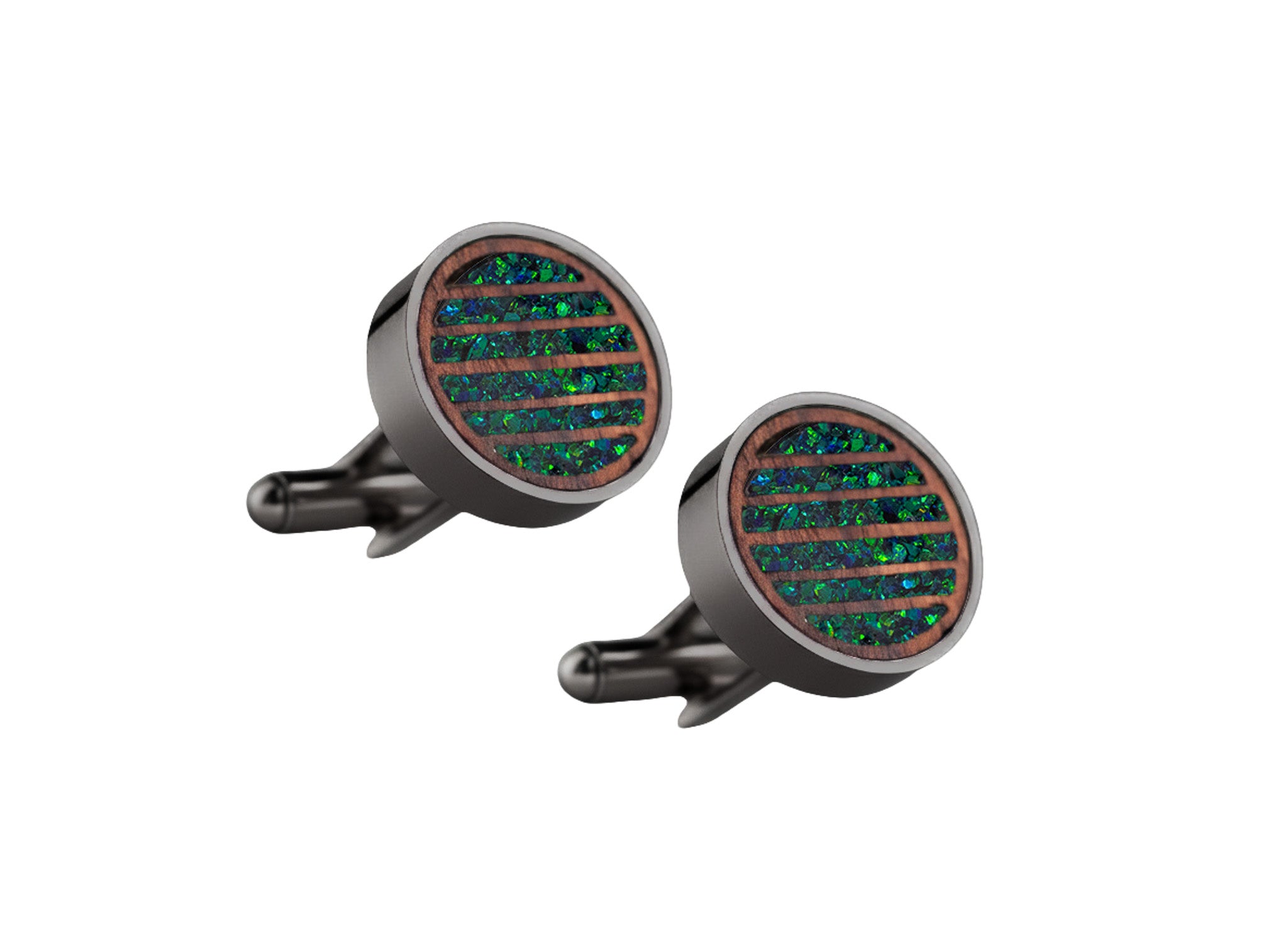 Lines Cufflinks Rosewood