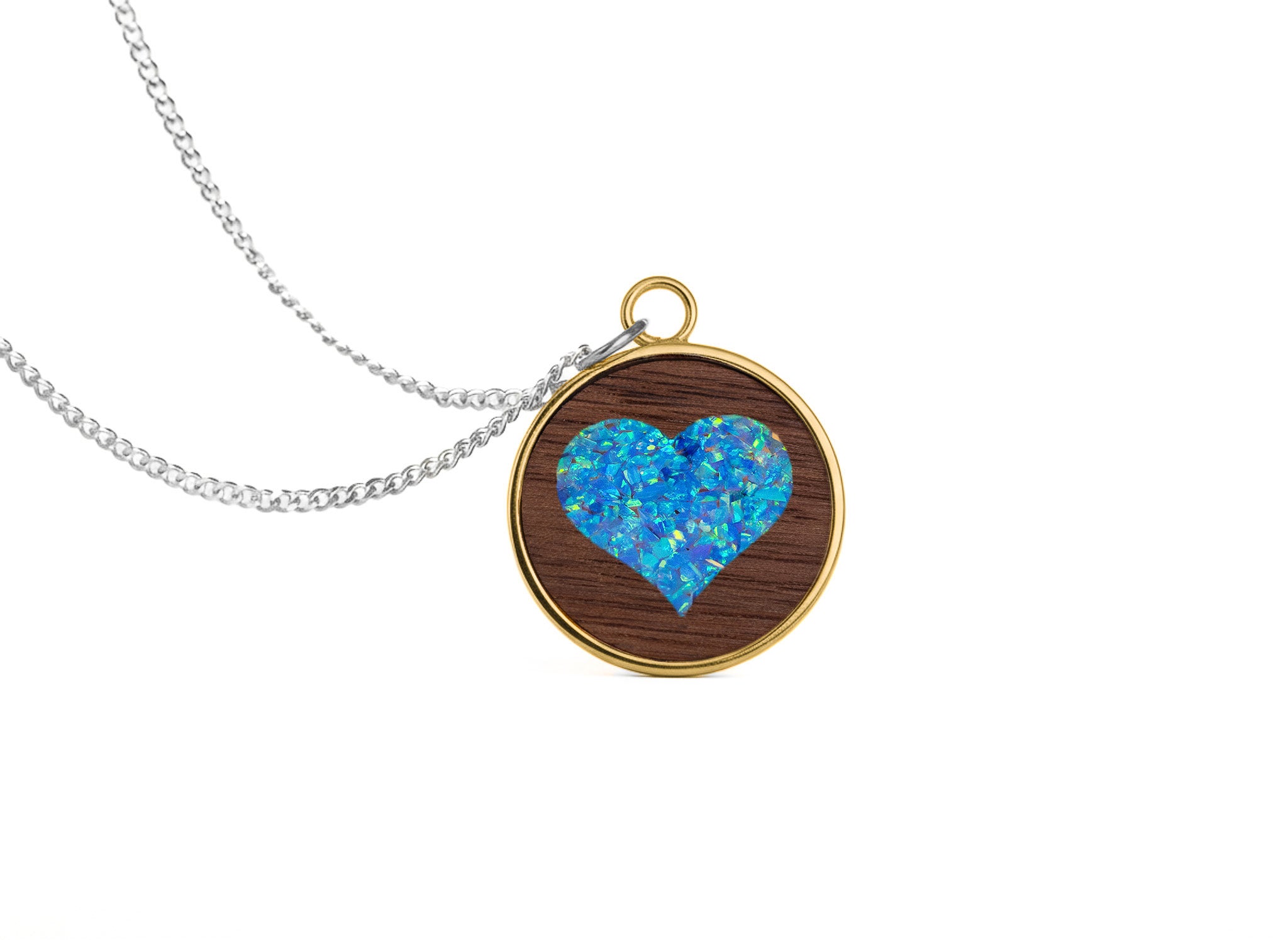 Heart Pendant Walnut