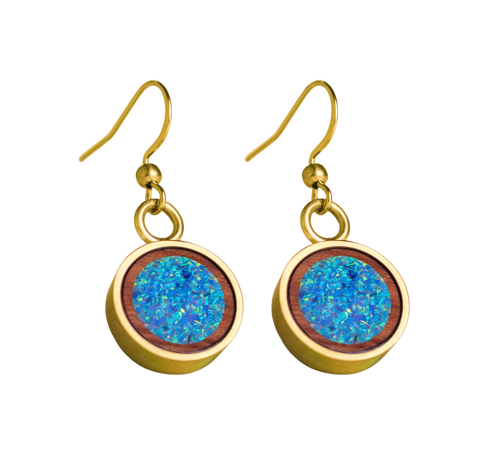 Circle Earrings Bubinga