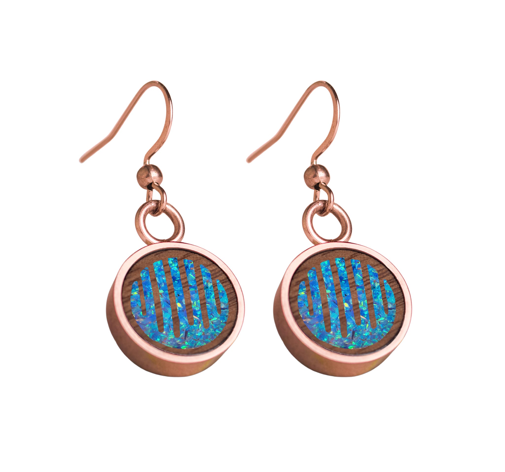 Raindrops Earrings Walnut