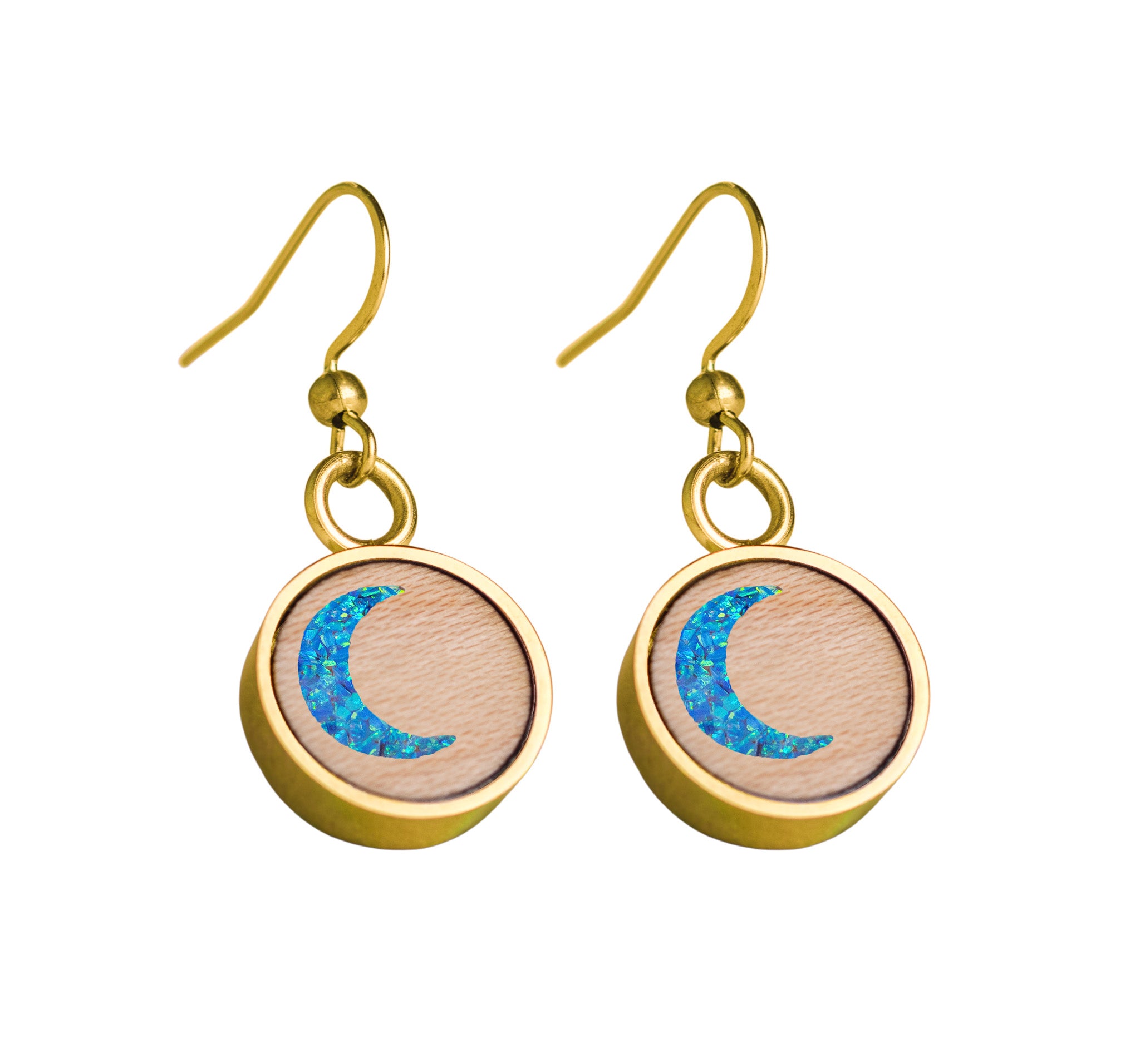 Moon Earrings Maple