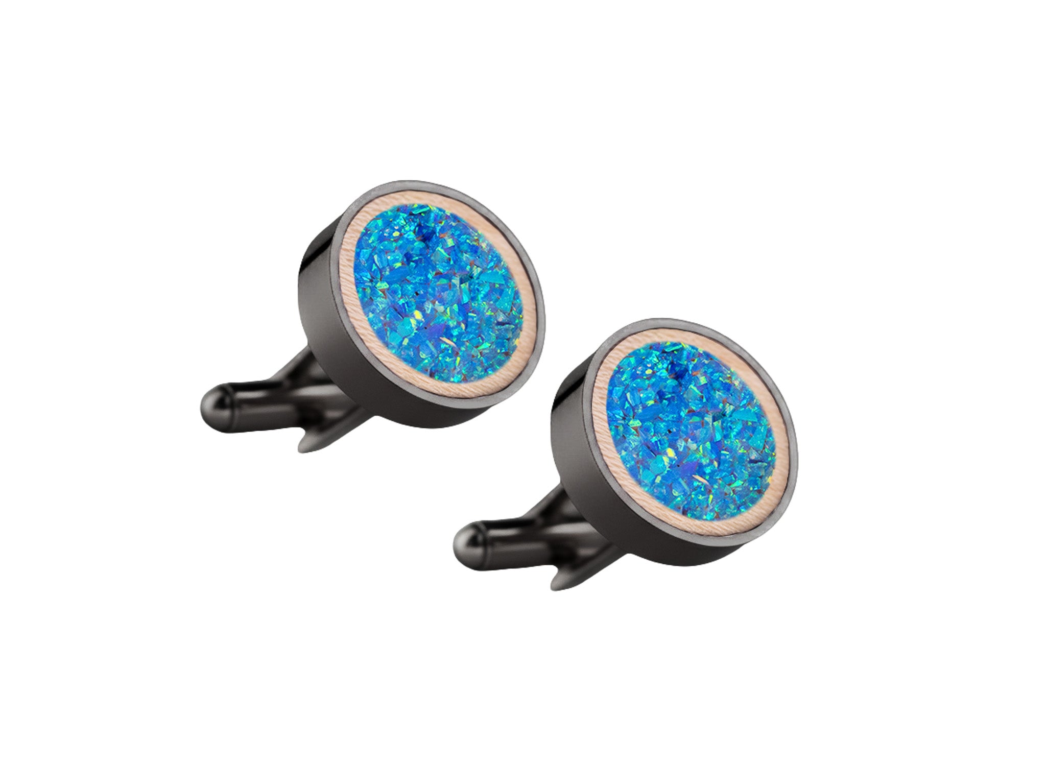 Circle Cufflinks Maple