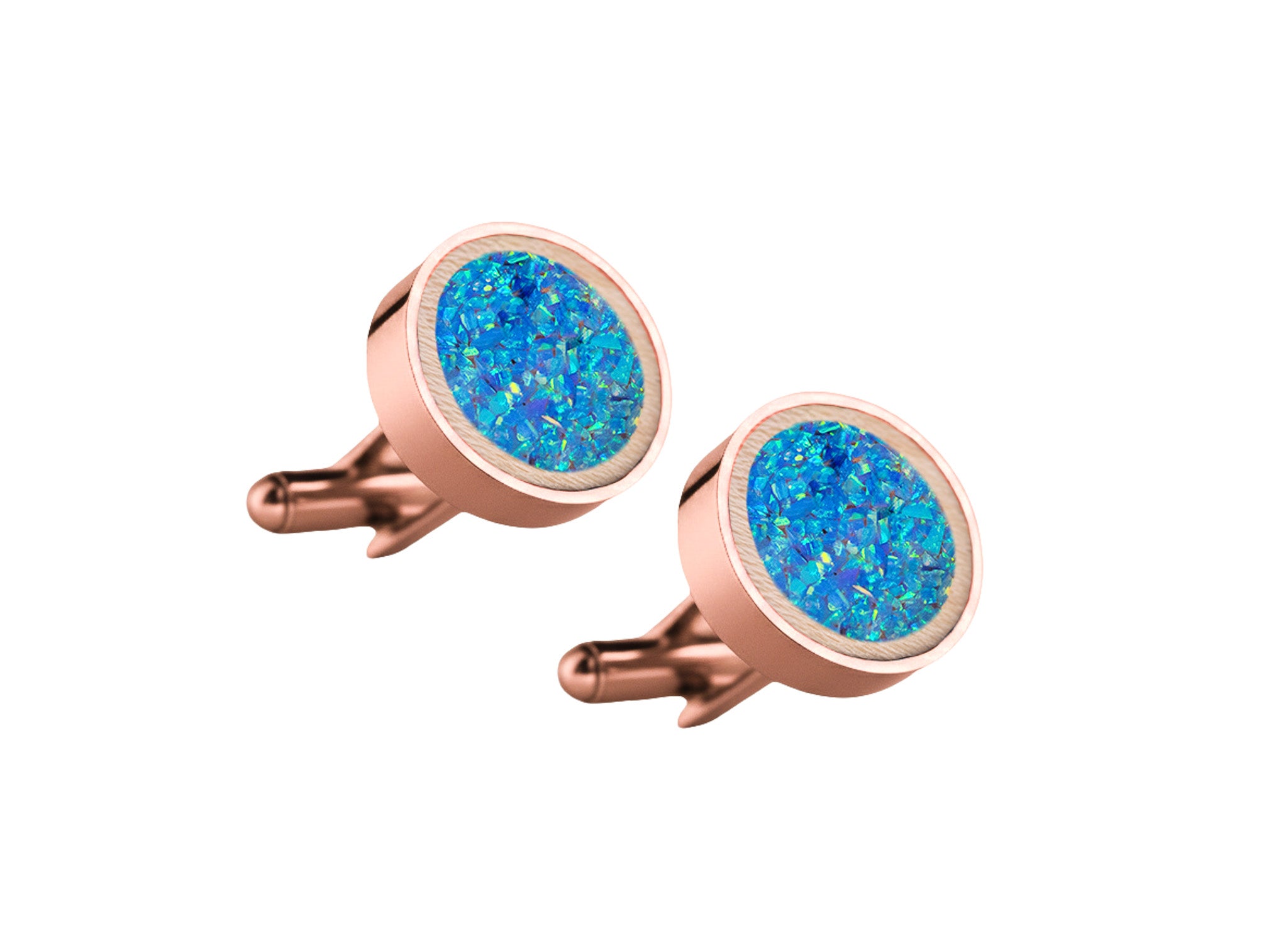 Circle Cufflinks Maple
