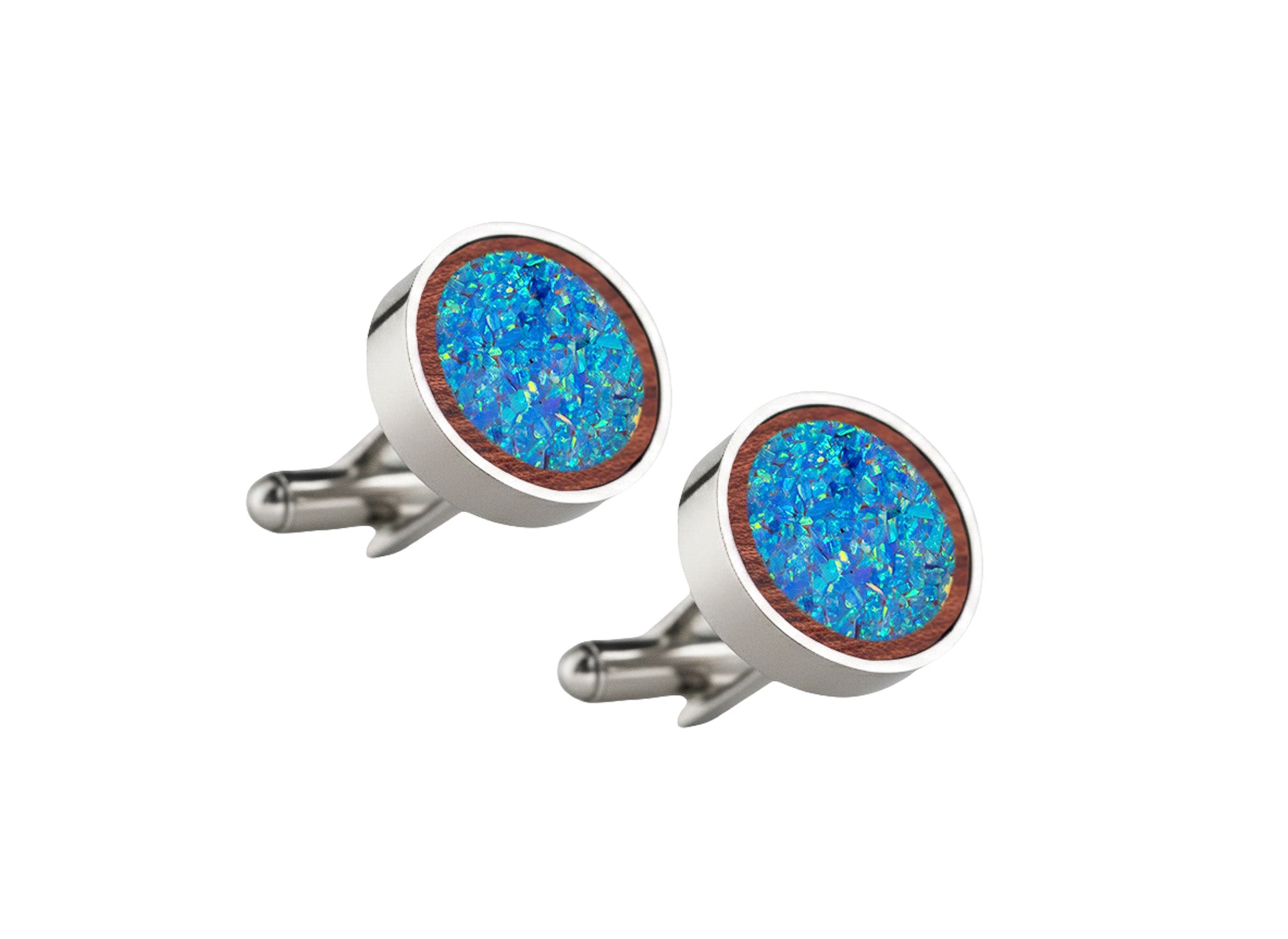 Circle Cufflinks Rosewood
