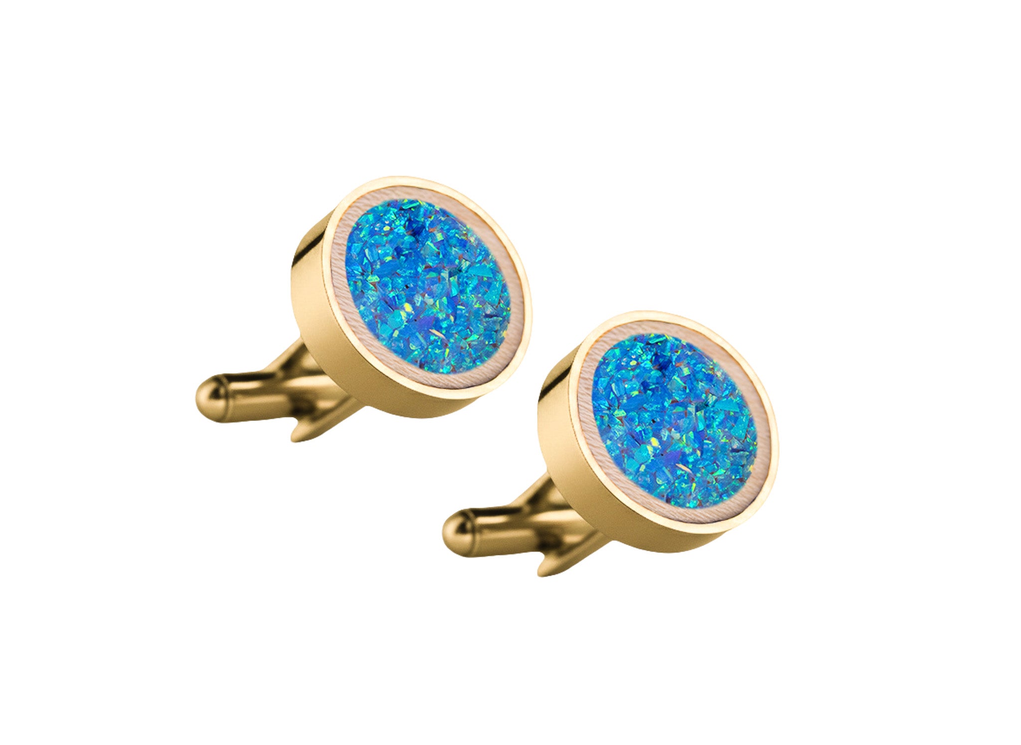 Circle Cufflinks Maple