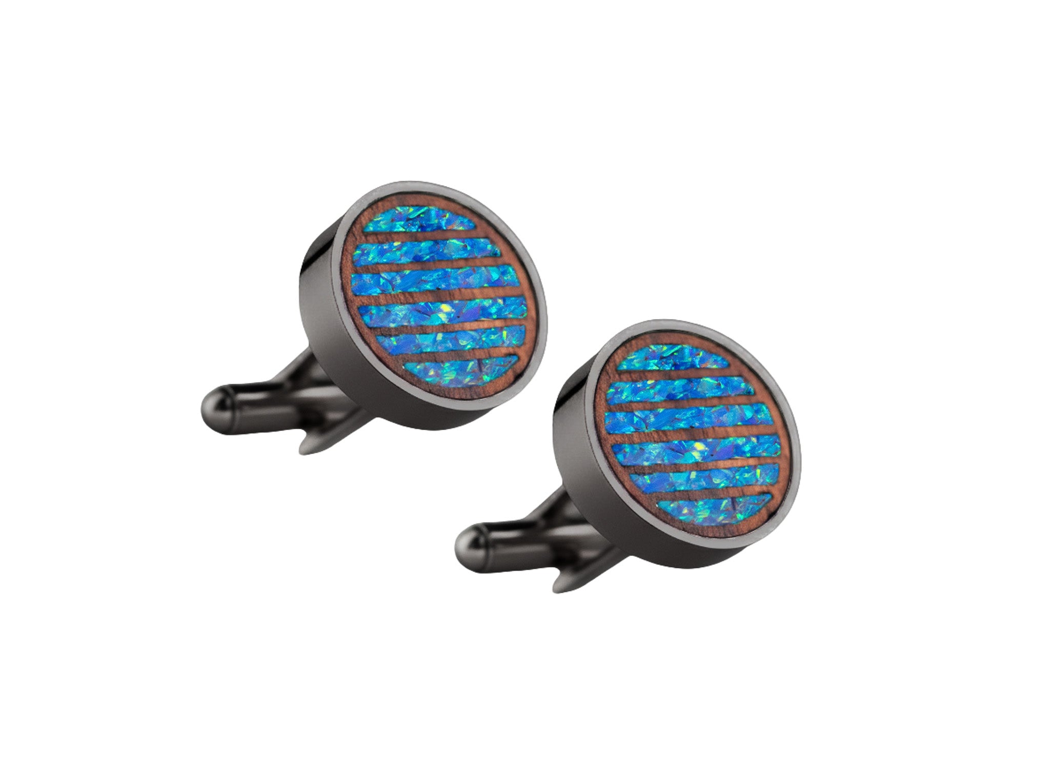 Lines Cufflinks Rosewood