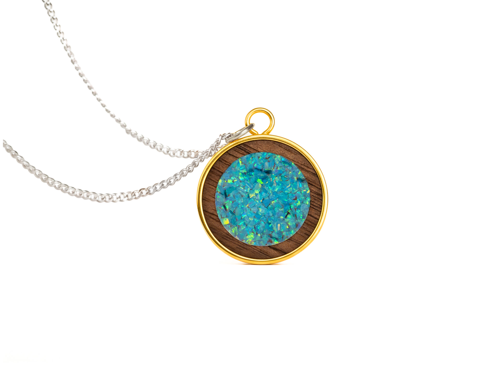 Circle Pendant Walnut