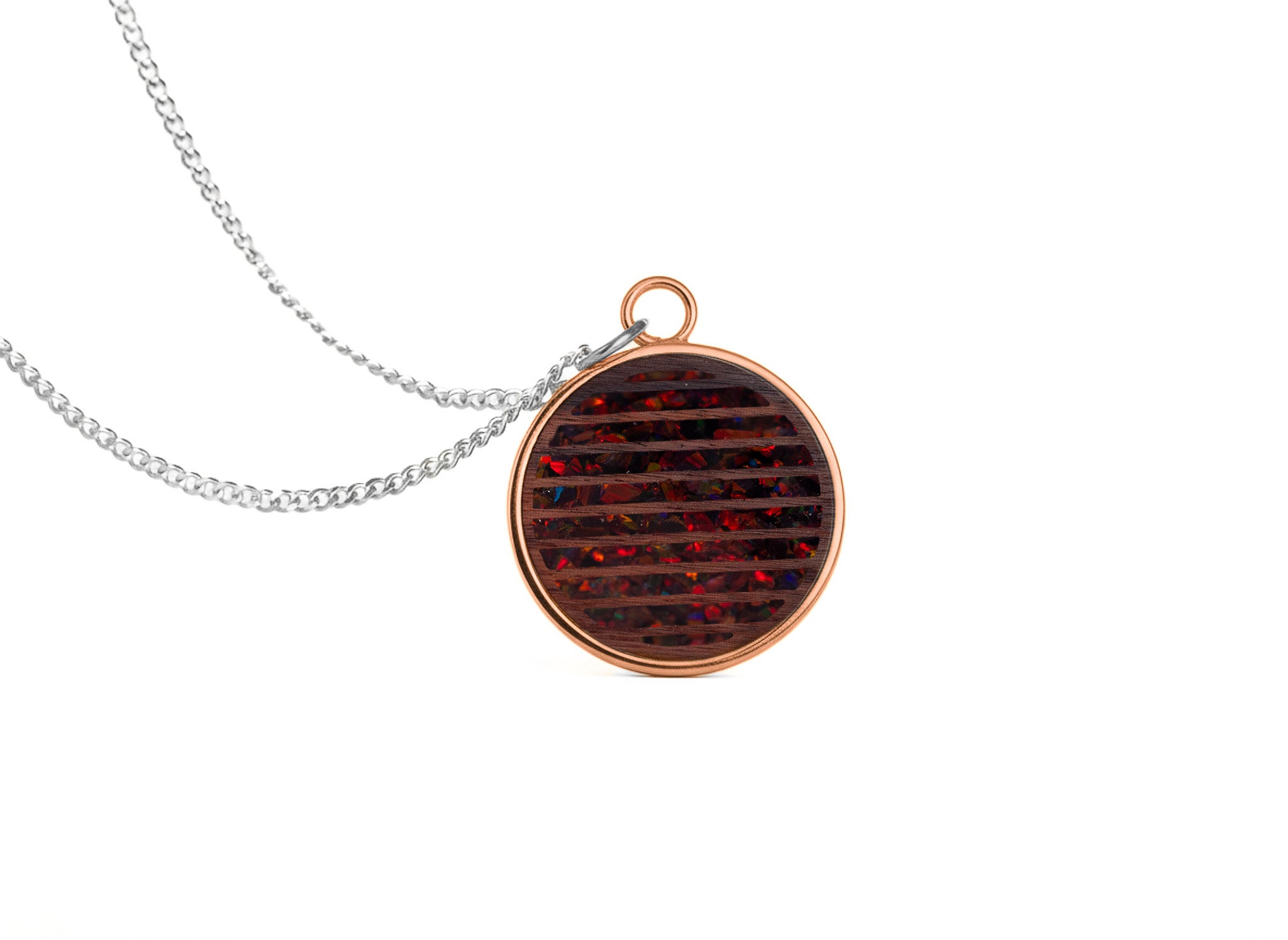 Grid Pendant Rosewood