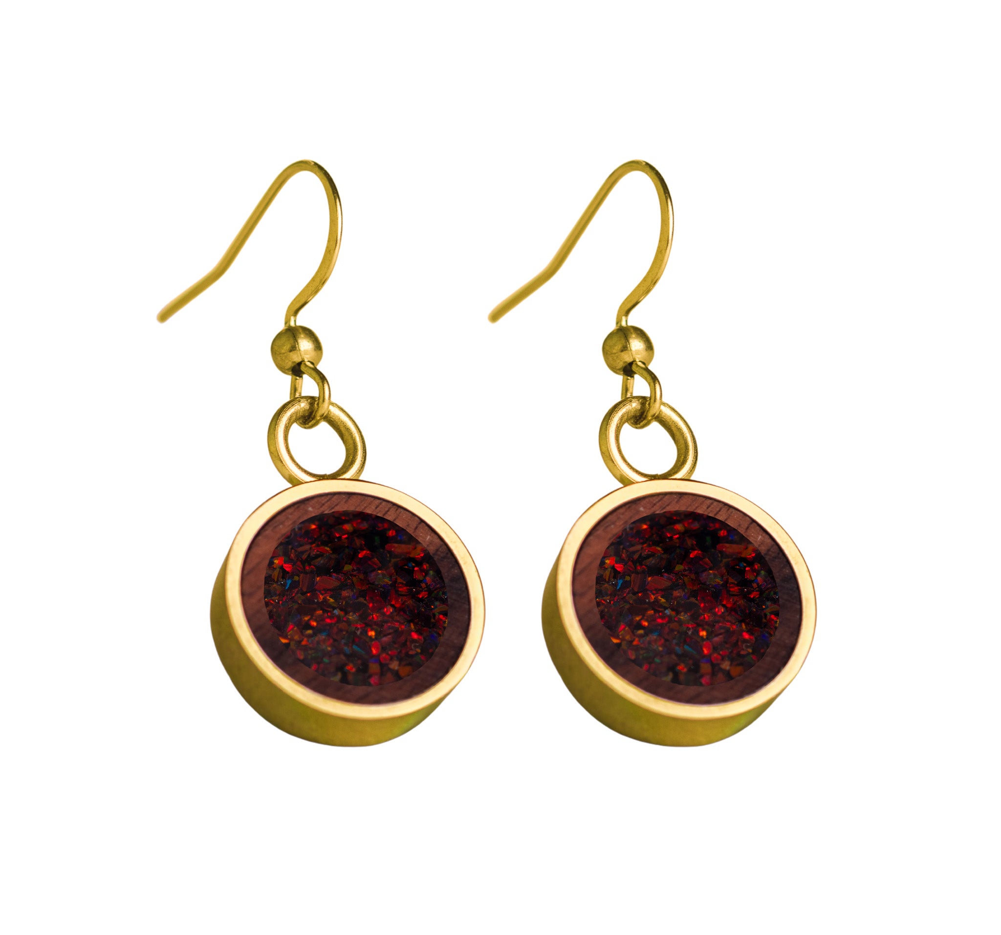 Circle Earrings Rosewood