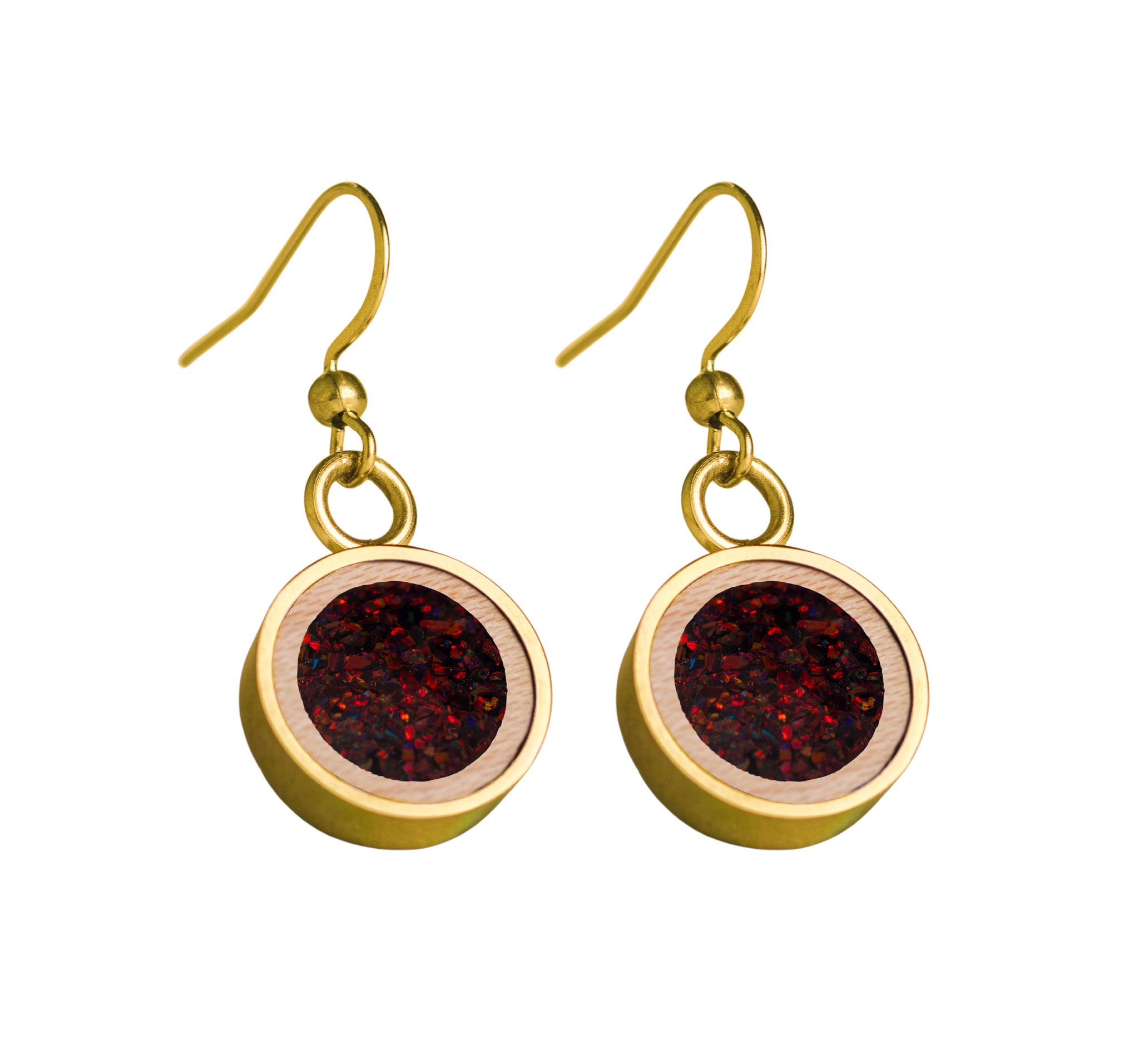 Circle Earrings Maple