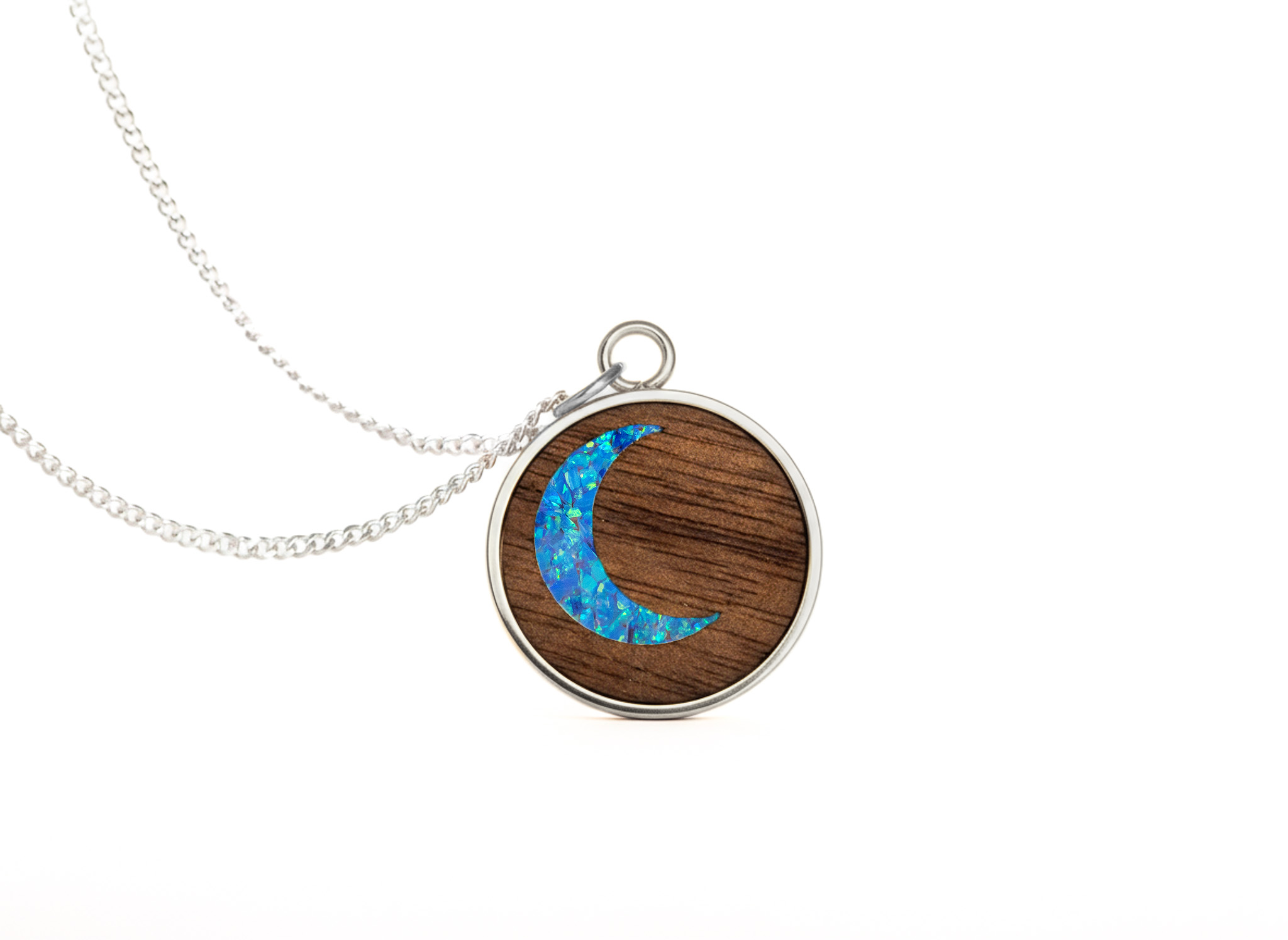 Moon Pendant Bubinga