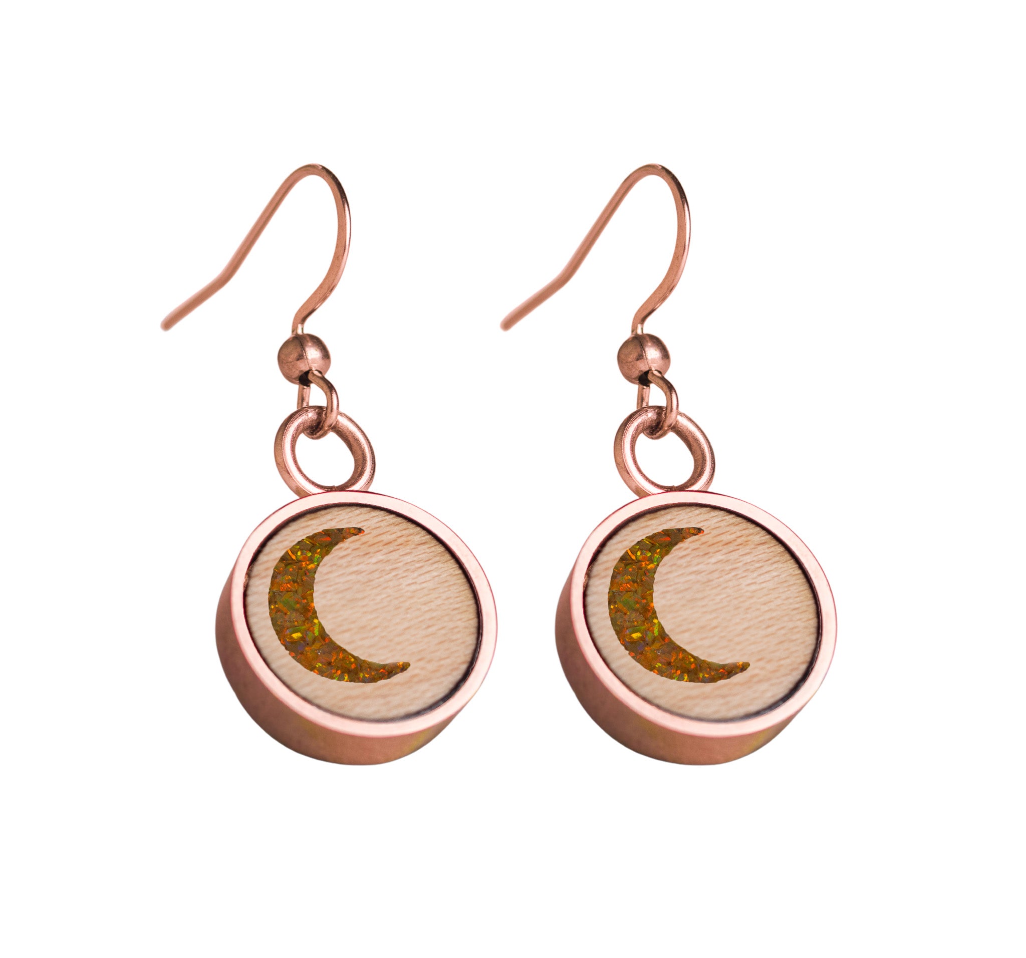 Moon Earrings Maple