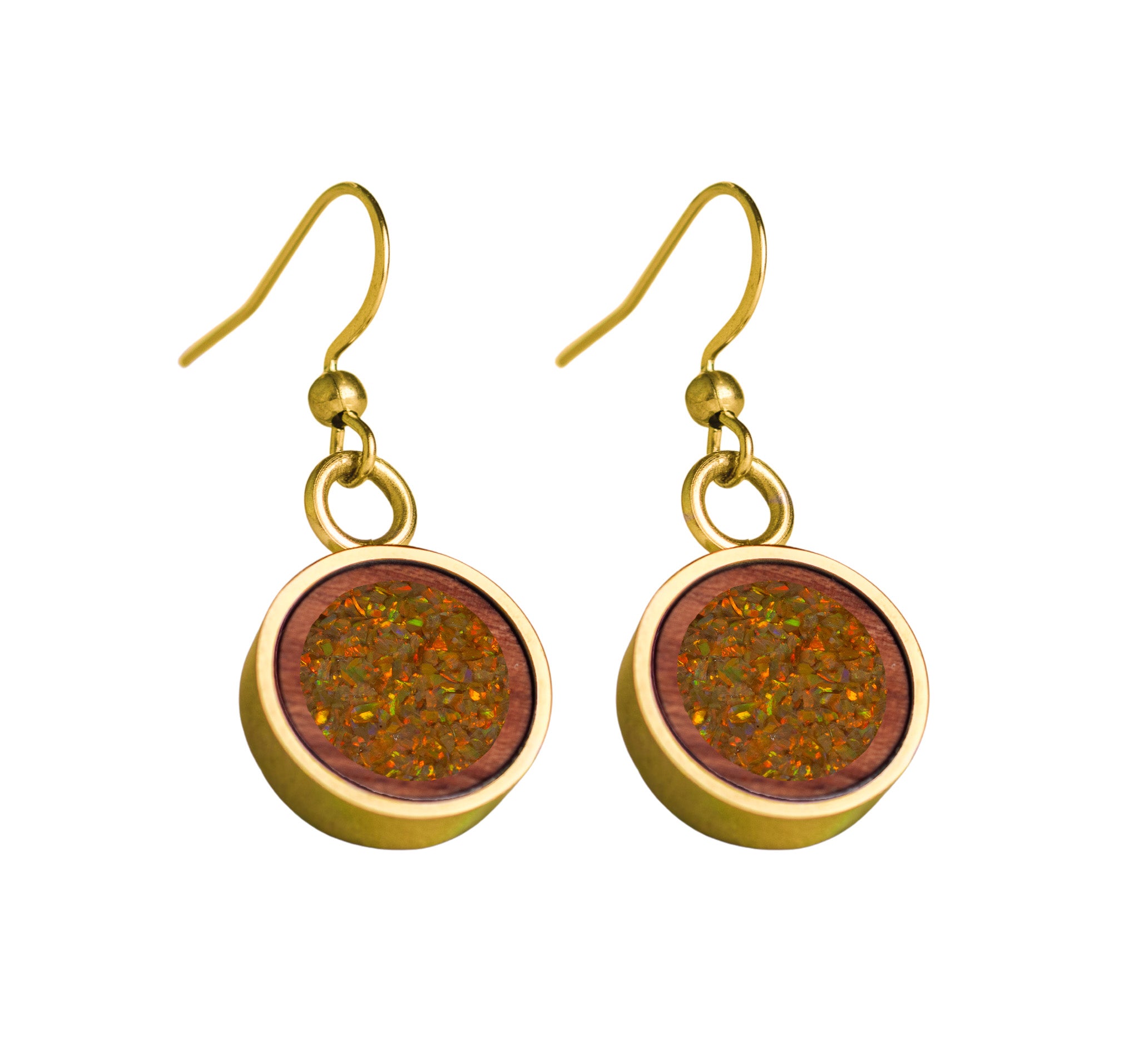 Circle Earrings Bubinga