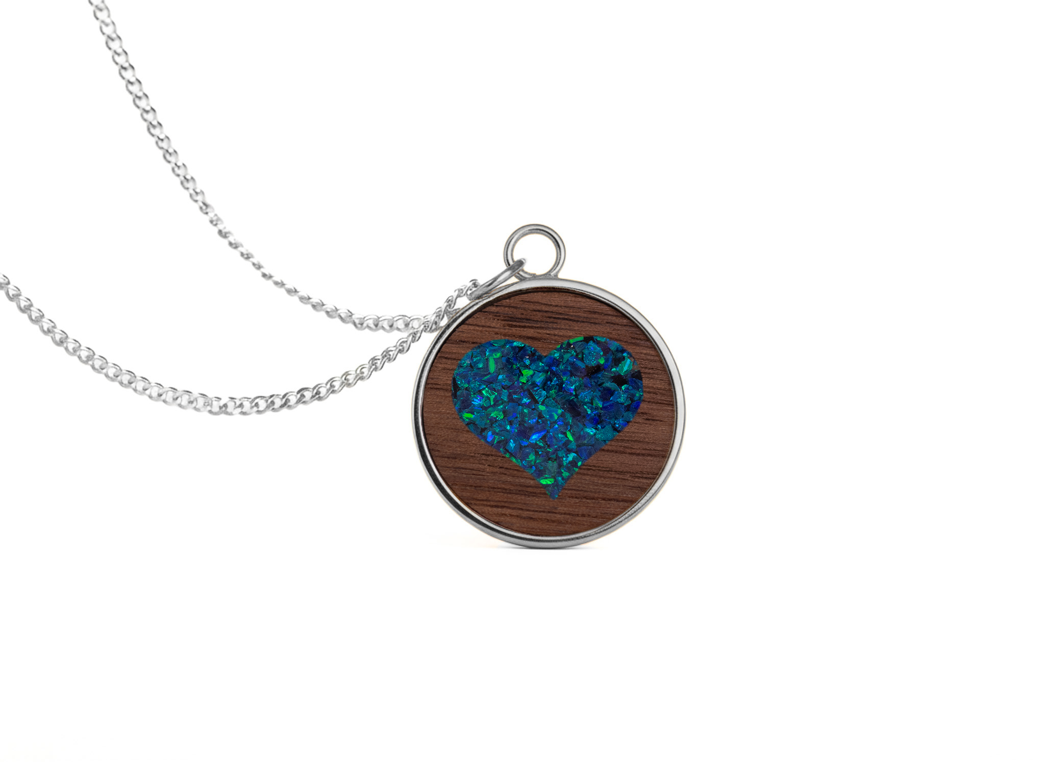 Heart Pendant Walnut