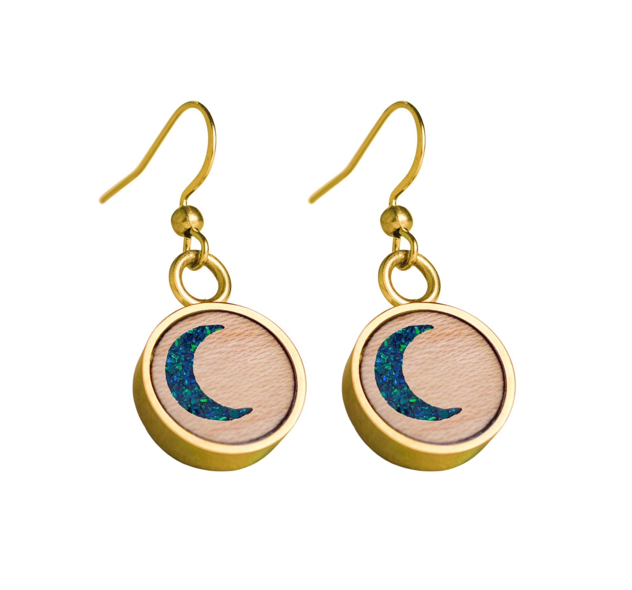 Moon Earrings Maple