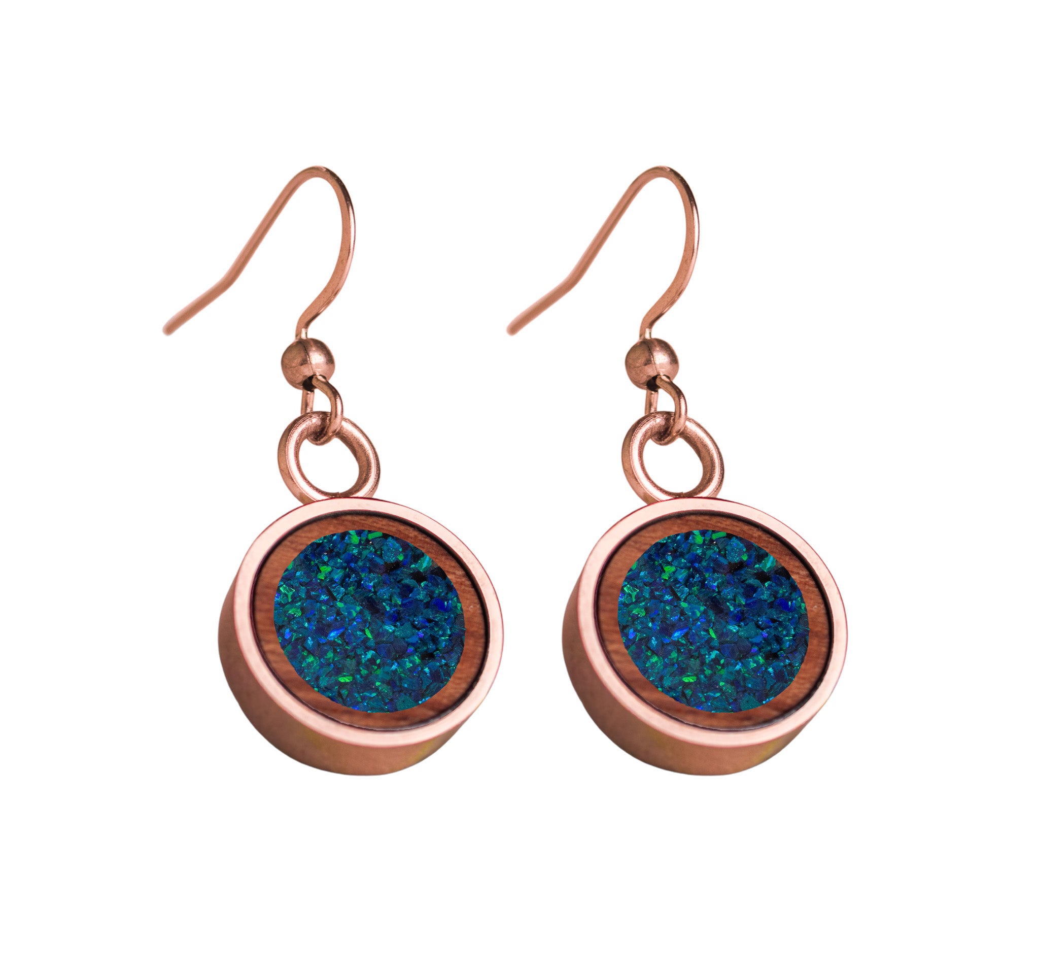 Circle Earrings Bubinga