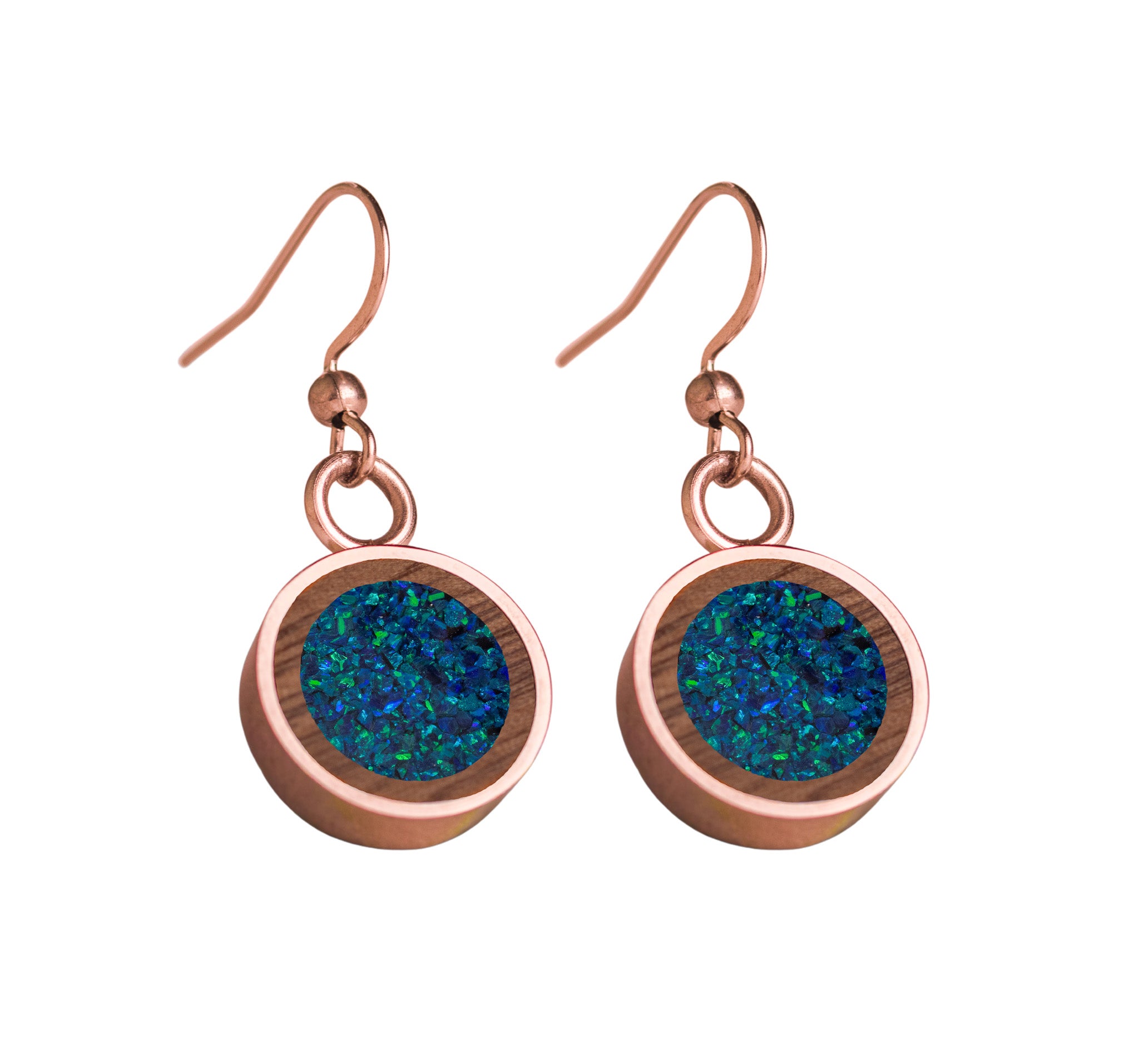 Circle Earrings Walnut