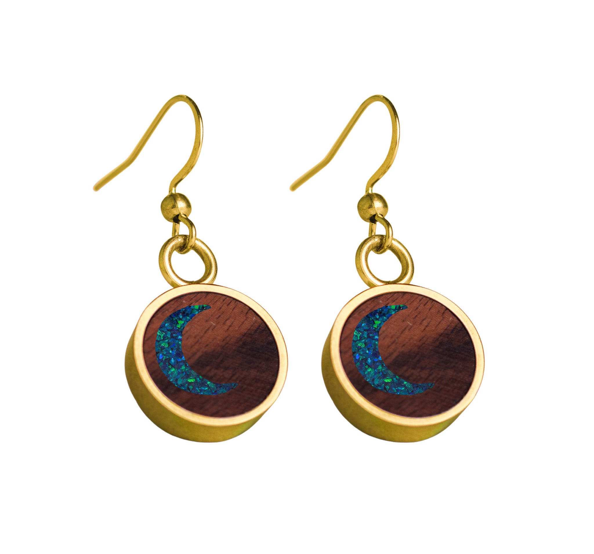 Moon Earrings Rosewood