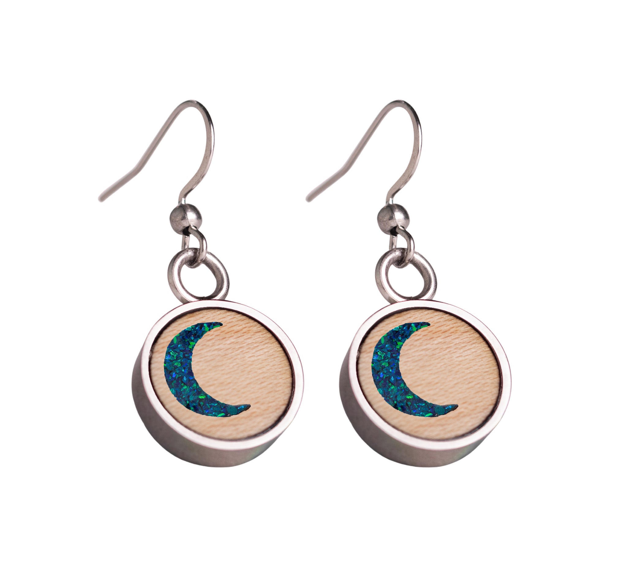 Moon Earrings Maple