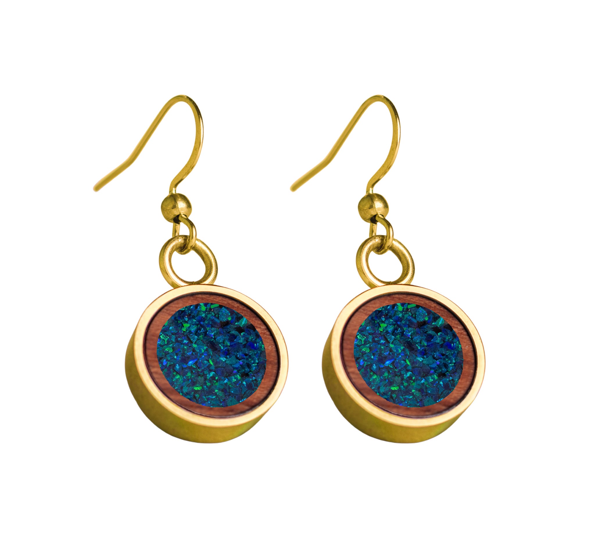Circle Earrings Bubinga